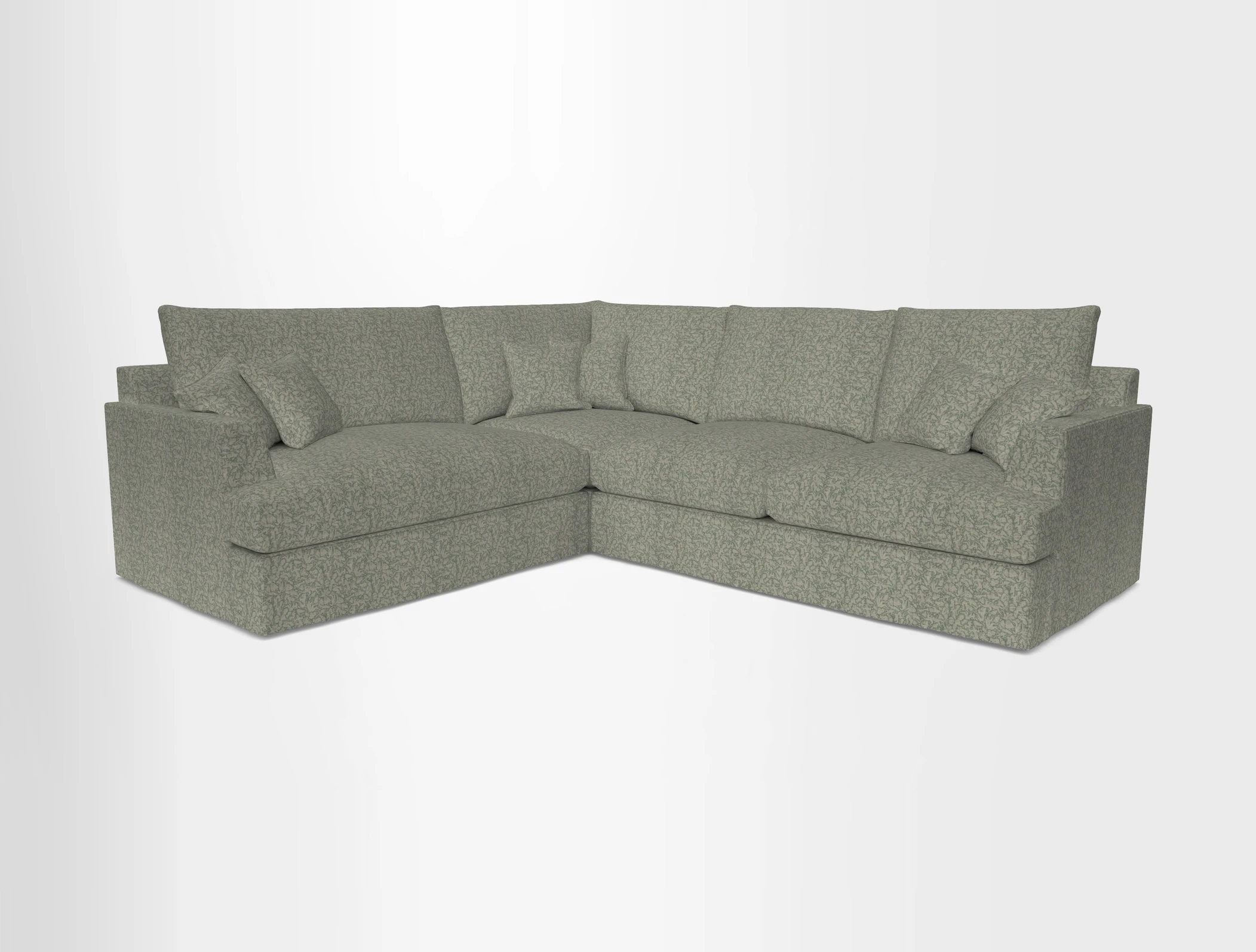 Slingsby Medium Fitted Cover Corner Unit RHF in Two Tone Plain Biscuit