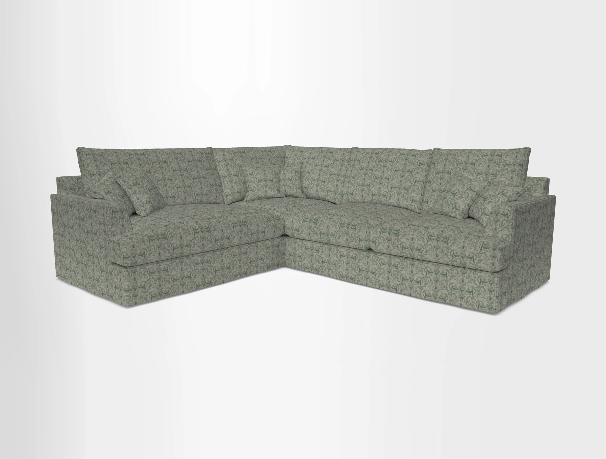 Slingsby Medium Fitted Cover Corner Unit RHF in Two Tone Plain Biscuit