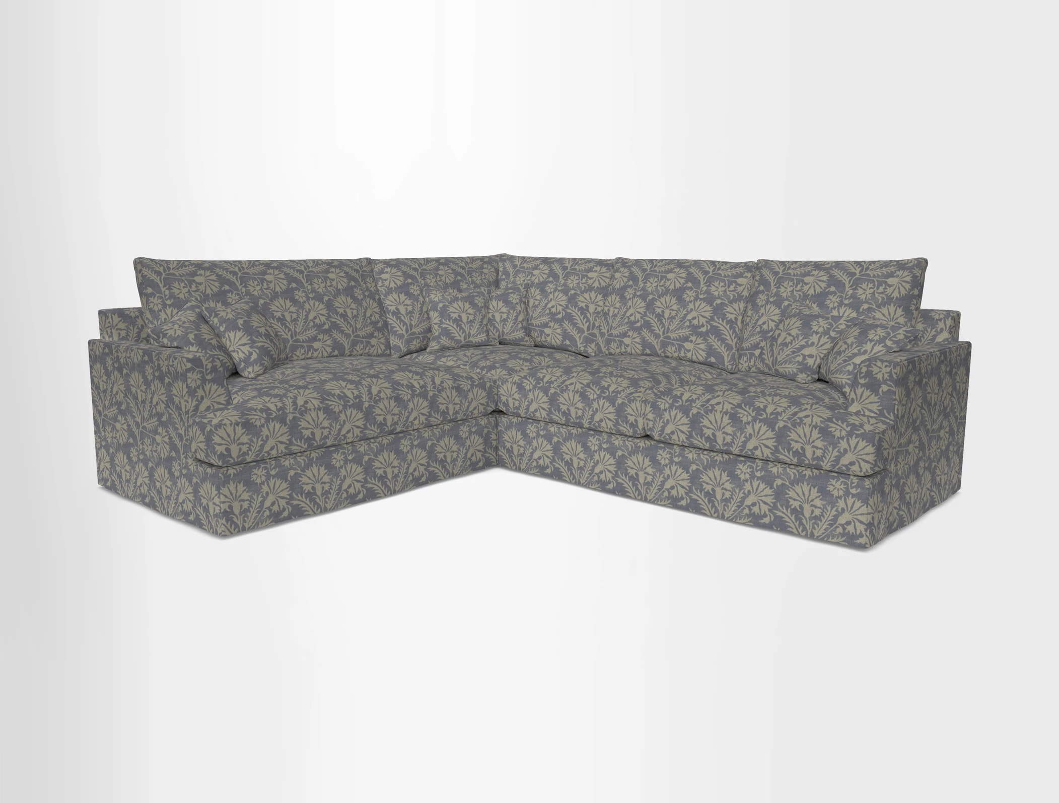 Slingsby Medium Fitted Cover Corner Unit RHF in Two Tone Plain Biscuit