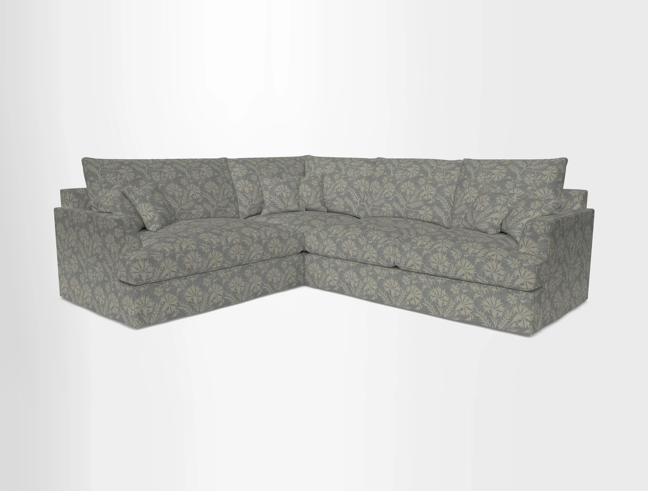 Slingsby Medium Fitted Cover Corner Unit RHF in Two Tone Plain Biscuit