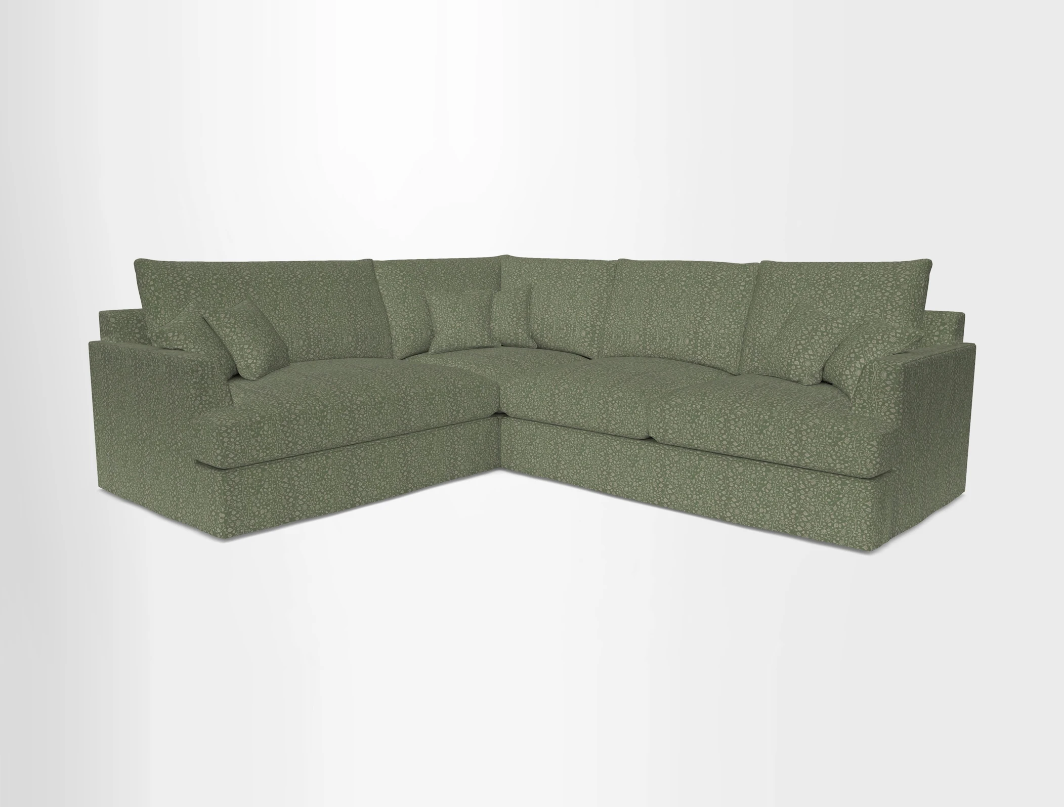 Slingsby Medium Fitted Cover Corner Unit RHF in Two Tone Plain Biscuit