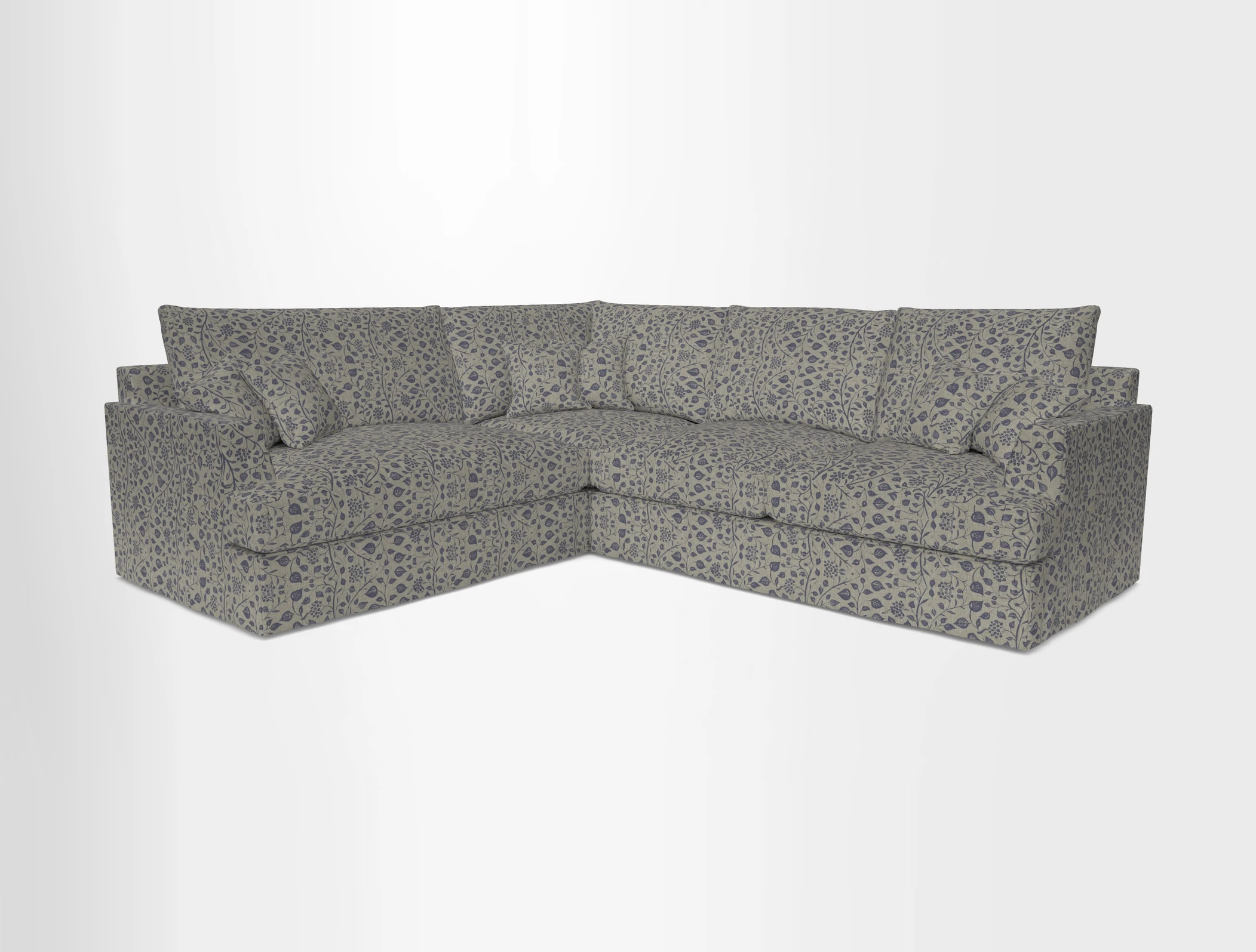 Slingsby Medium Fitted Cover Corner Unit RHF in Two Tone Plain Biscuit