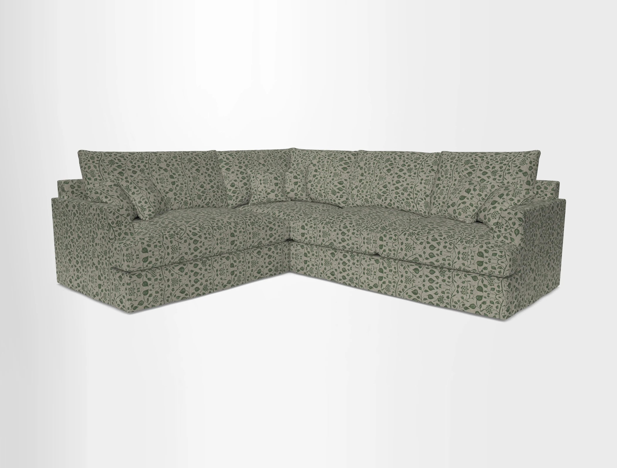 Slingsby Medium Fitted Cover Corner Unit RHF in Two Tone Plain Biscuit