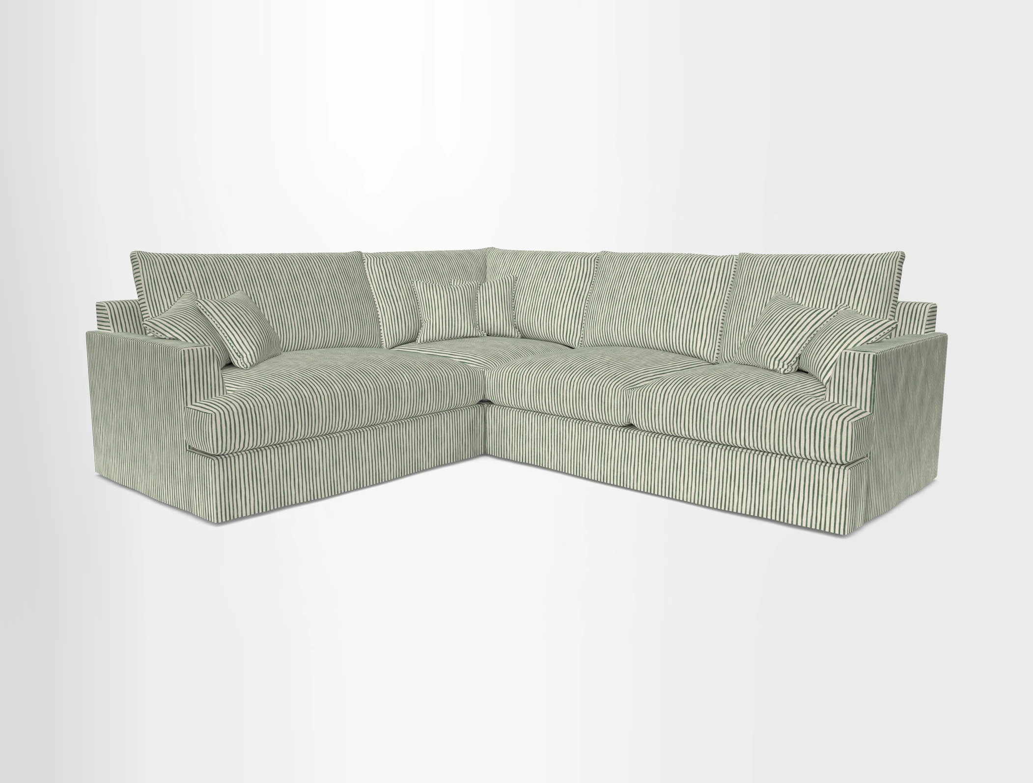 Slingsby Medium Fitted Cover Corner Unit RHF in Two Tone Plain Biscuit
