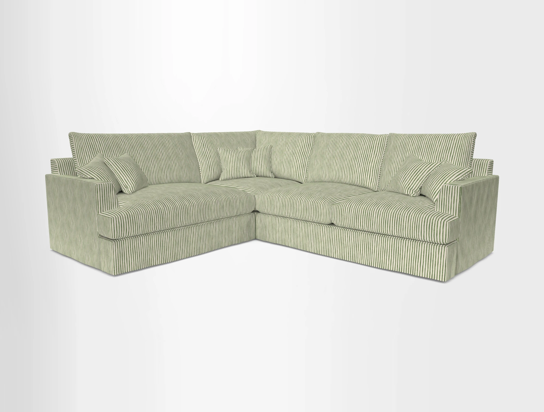 Slingsby Medium Fitted Cover Corner Unit RHF in Two Tone Plain Biscuit