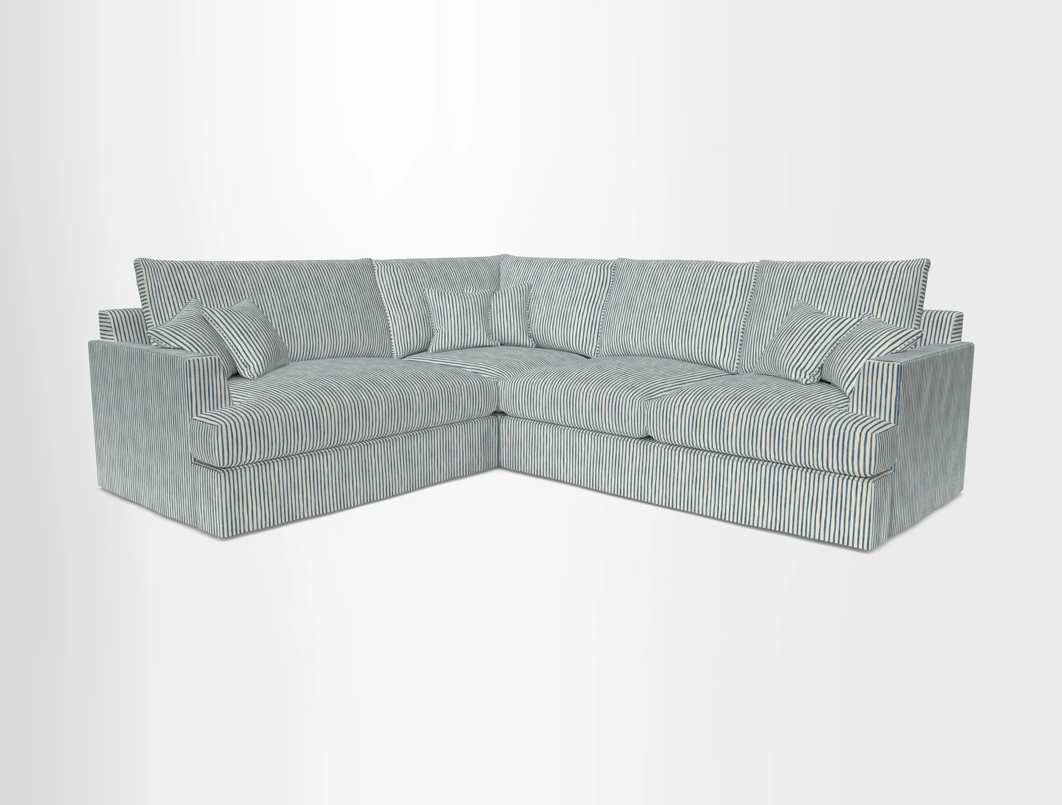 Slingsby Medium Fitted Cover Corner Unit RHF in Two Tone Plain Biscuit