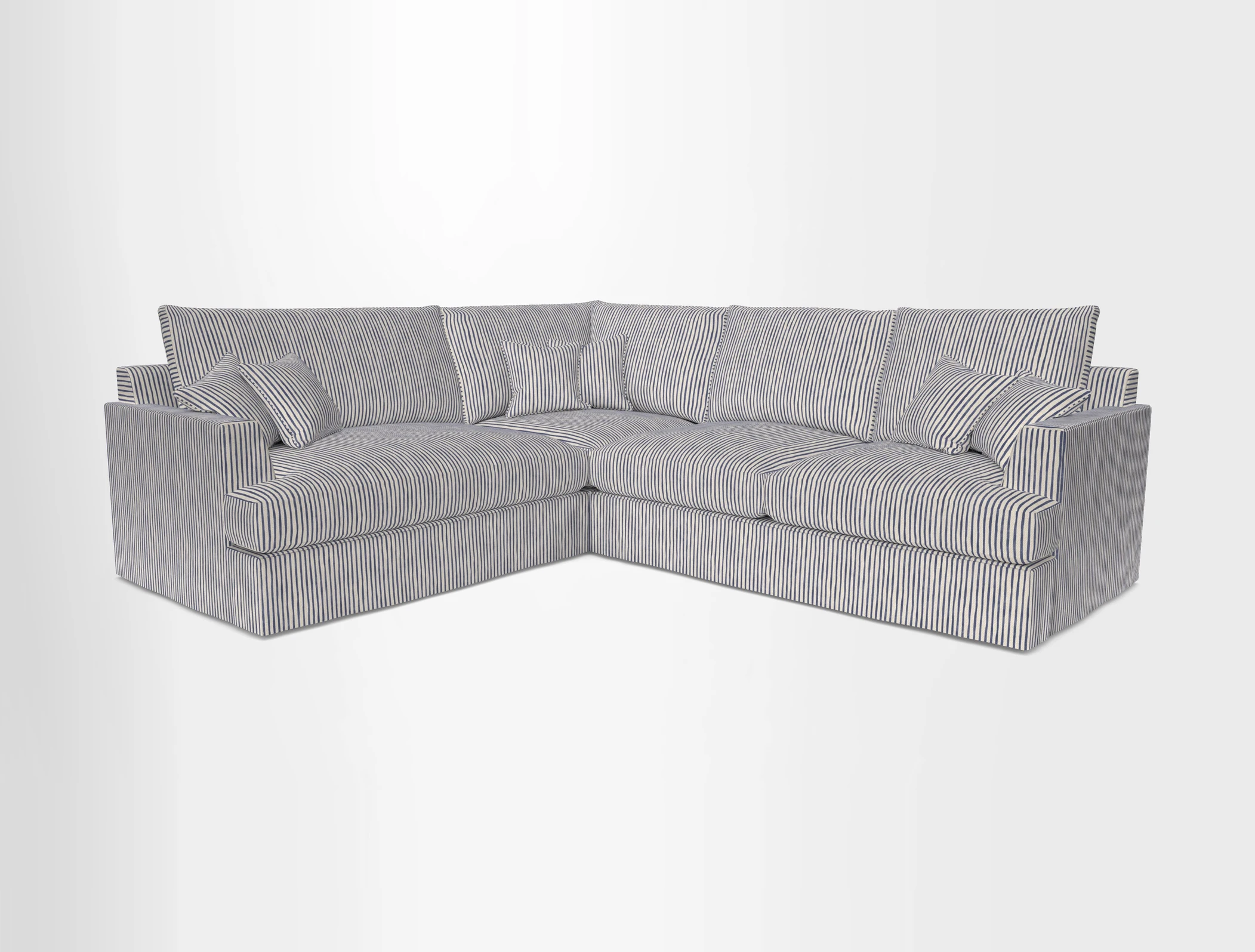Slingsby Medium Fitted Cover Corner Unit RHF in Two Tone Plain Biscuit