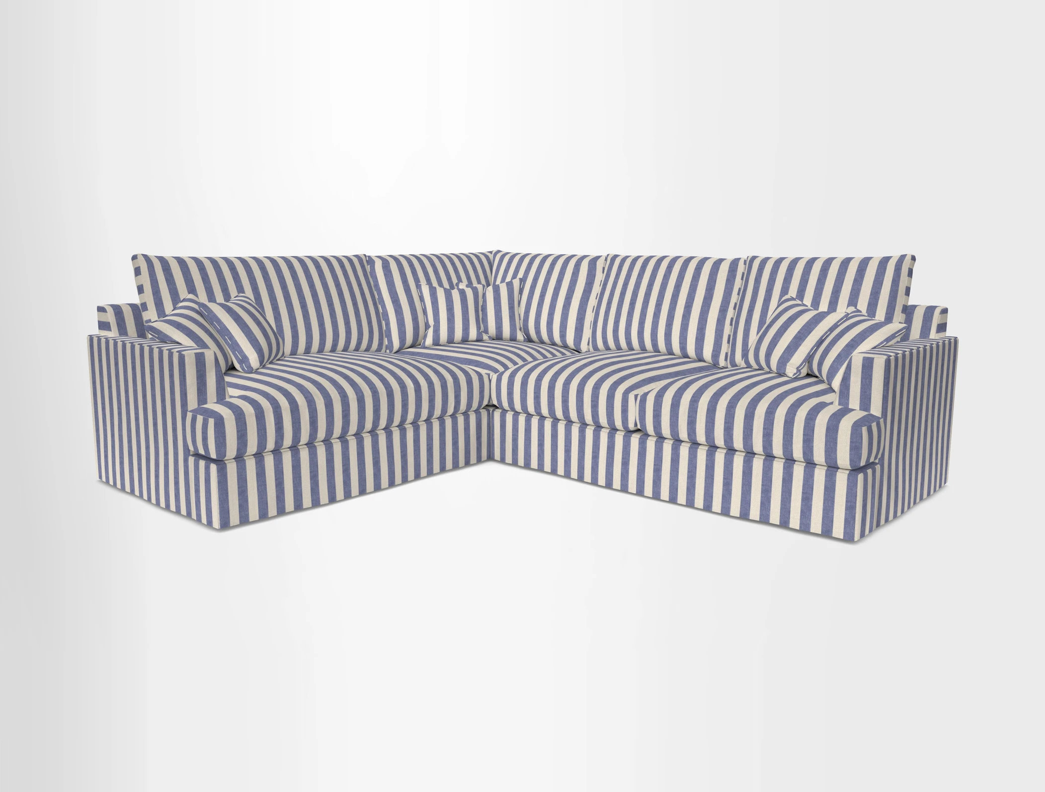 Slingsby Medium Fitted Cover Corner Unit RHF in Two Tone Plain Biscuit