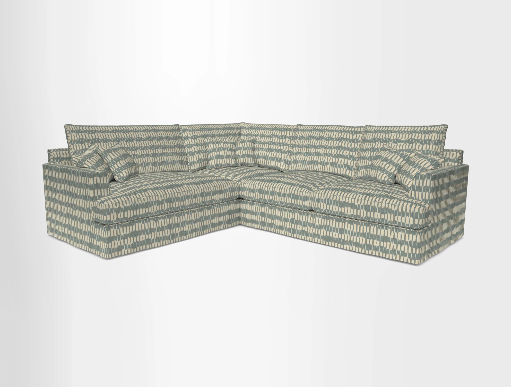 Slingsby Medium Fitted Cover Corner Unit RHF in Two Tone Plain Biscuit