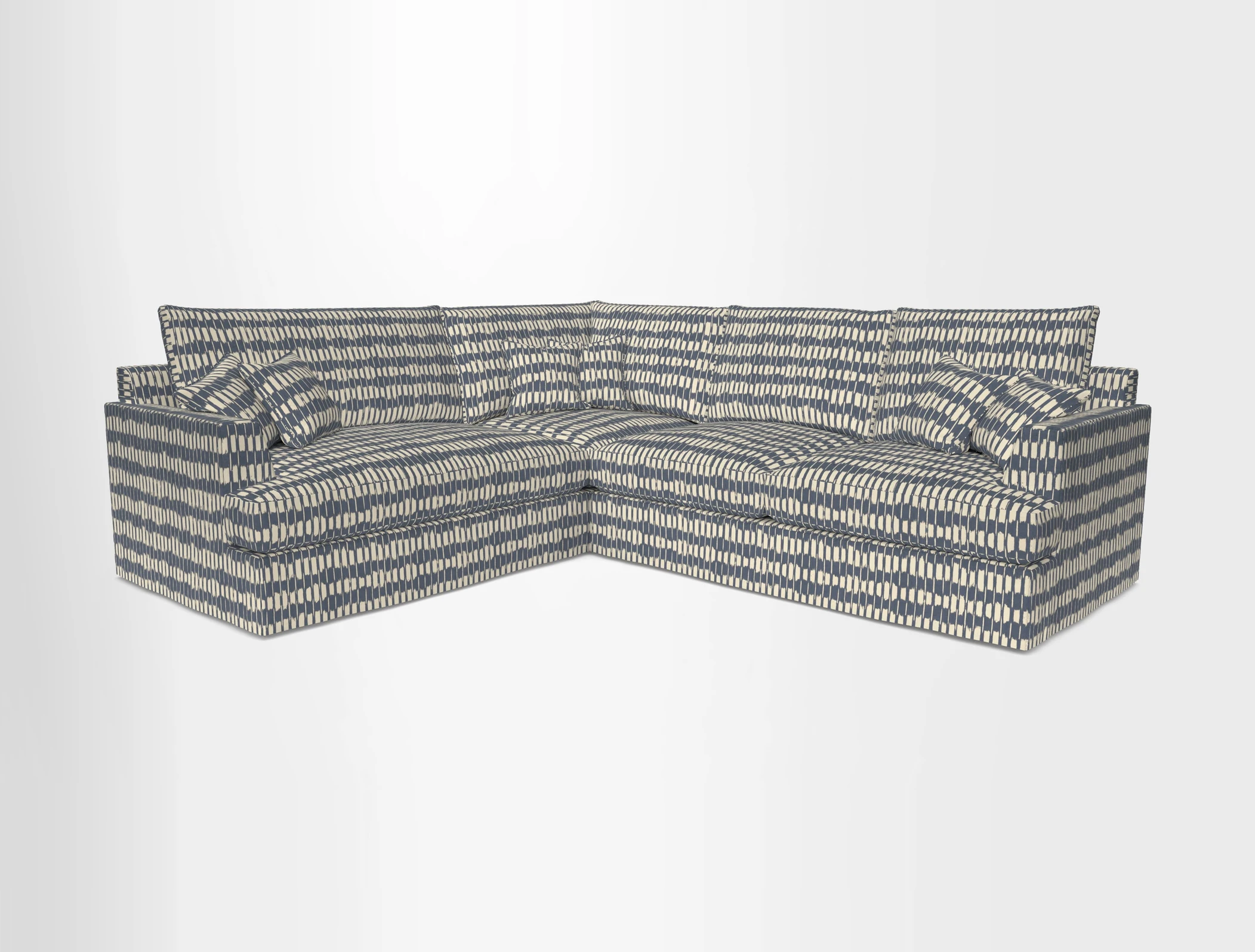 Slingsby Medium Fitted Cover Corner Unit RHF in Two Tone Plain Biscuit