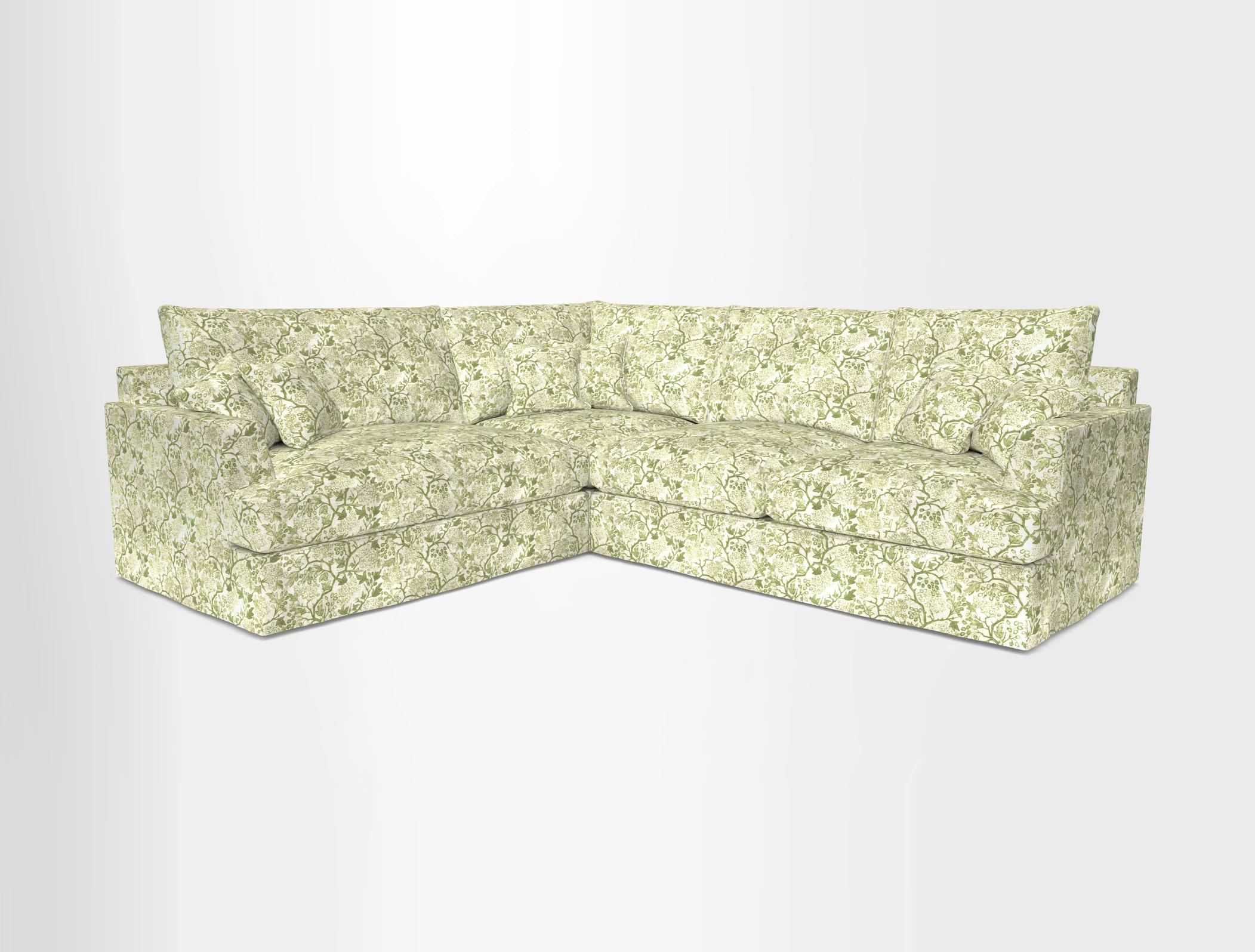 Slingsby Medium Fitted Cover Corner Unit RHF in Two Tone Plain Biscuit