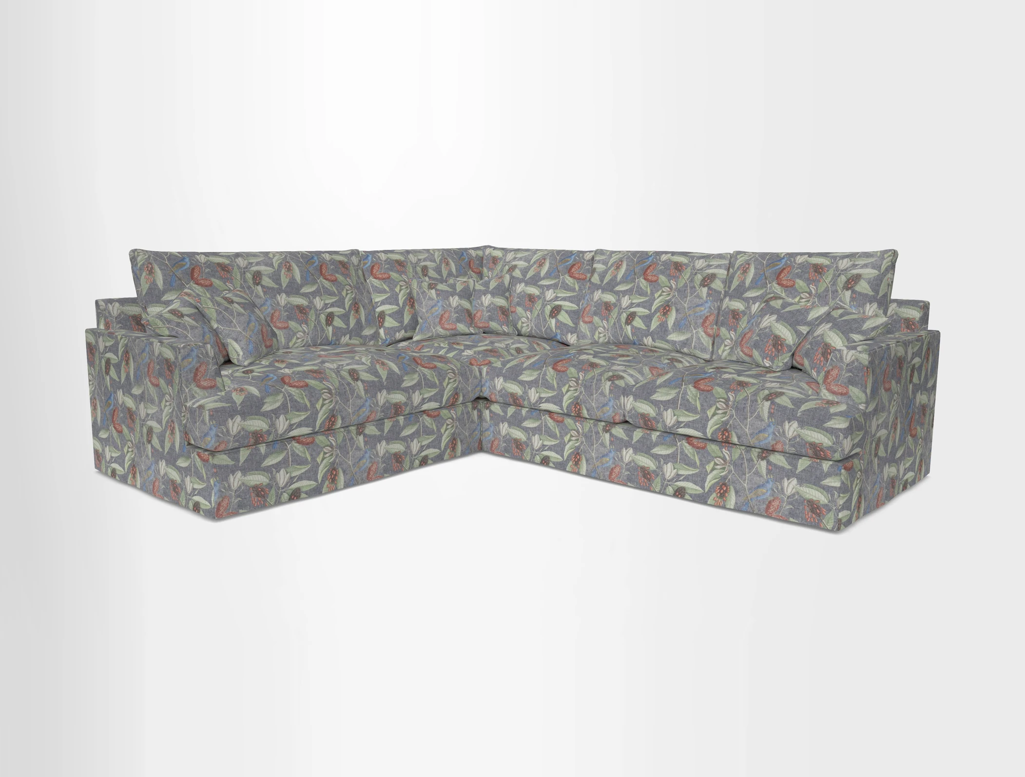 Slingsby Medium Fitted Cover Corner Unit RHF in Two Tone Plain Biscuit