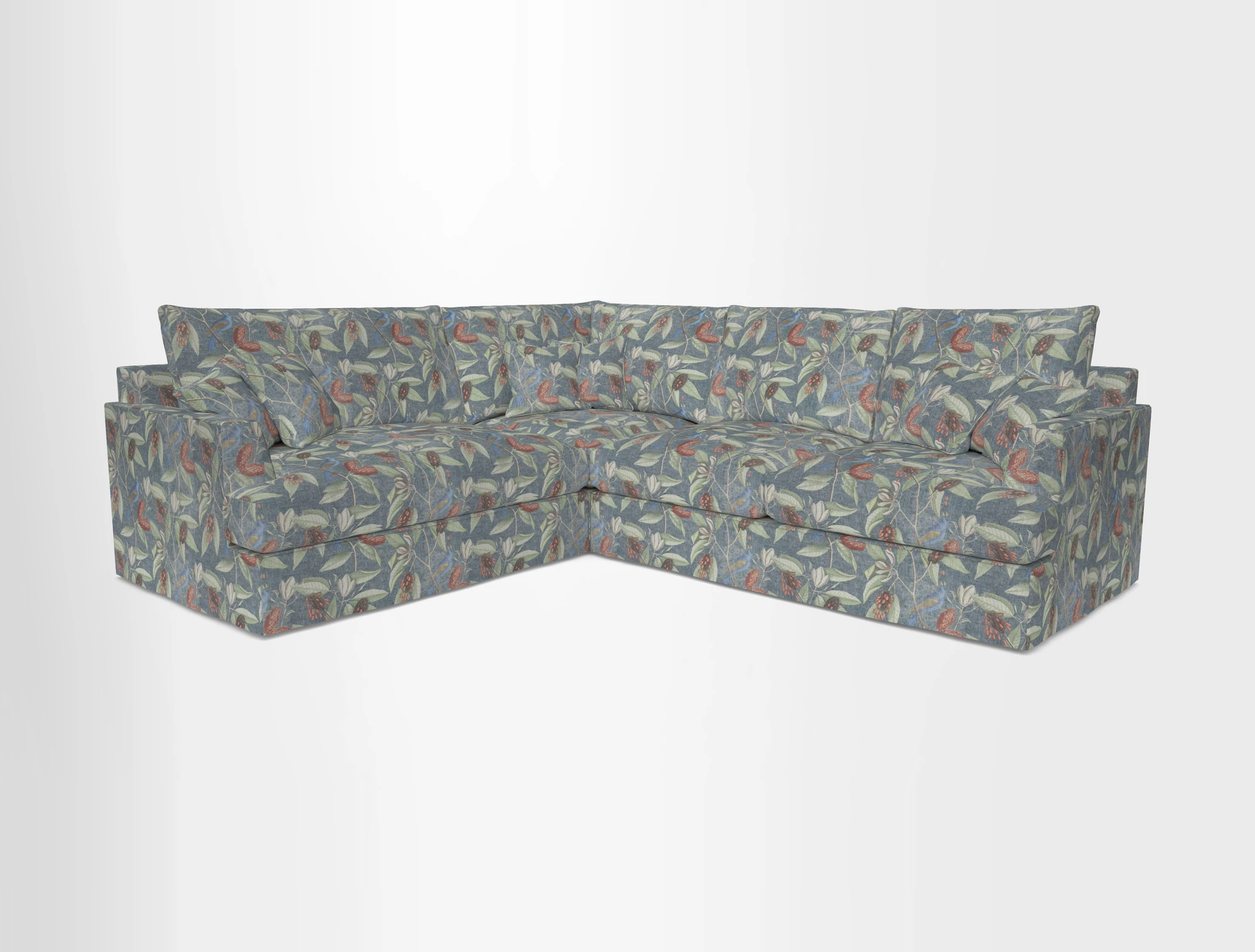 Slingsby Medium Fitted Cover Corner Unit RHF in Two Tone Plain Biscuit