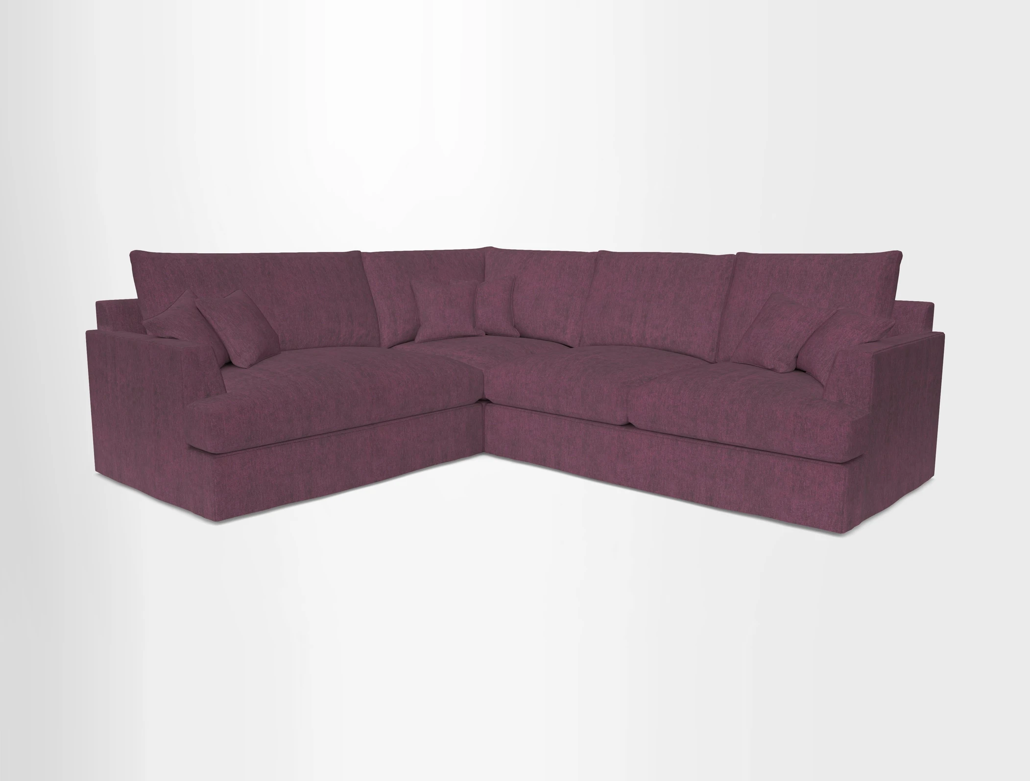 Slingsby Medium Fitted Cover Corner Unit RHF in Two Tone Plain Biscuit