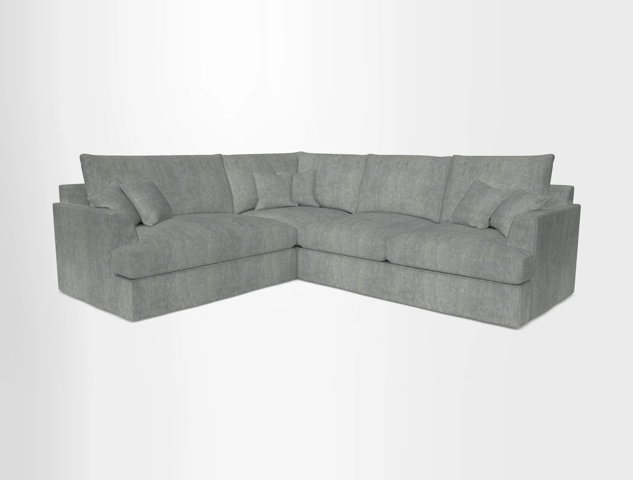Slingsby Medium Fitted Cover Corner Unit RHF in Two Tone Plain Biscuit