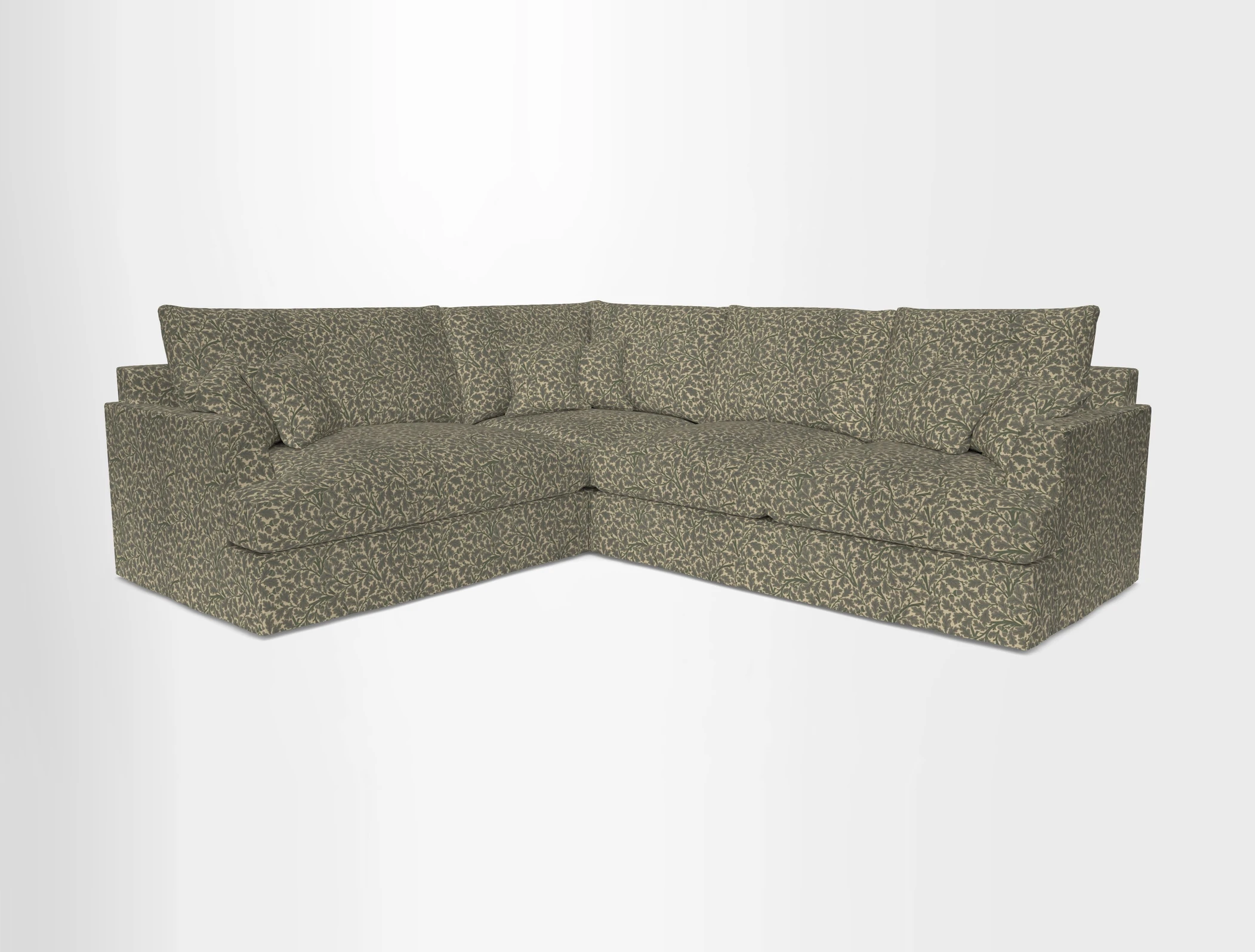 Slingsby Medium Fitted Cover Corner Unit RHF in Two Tone Plain Biscuit