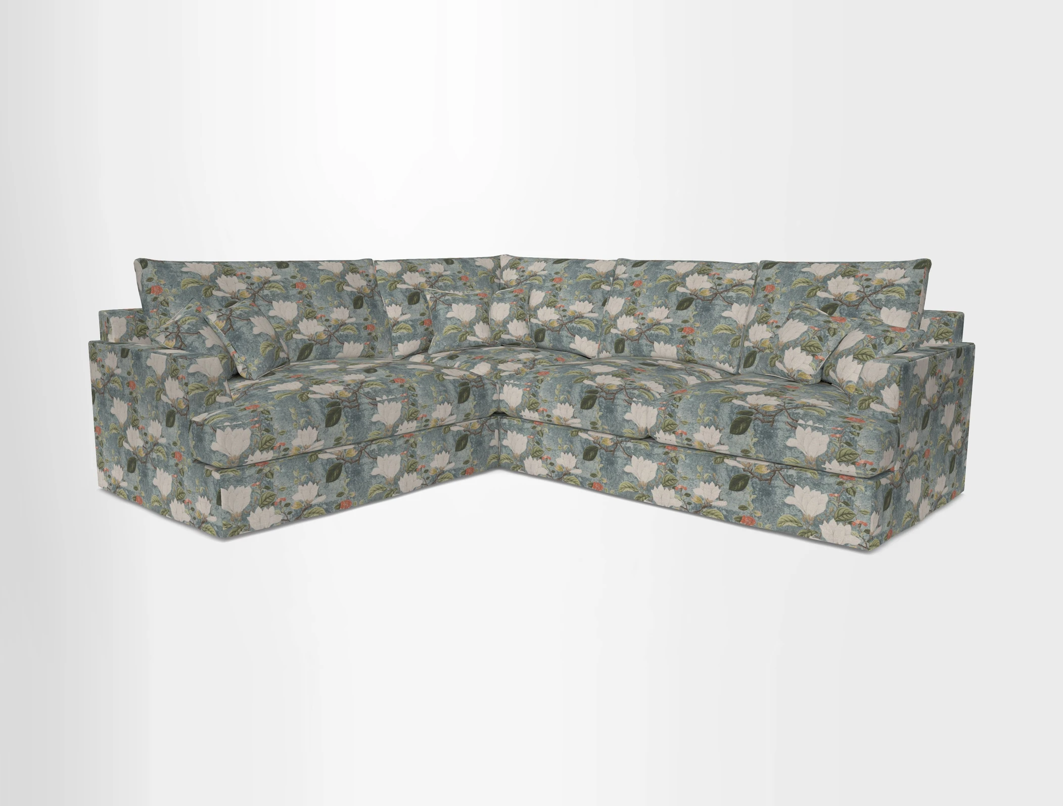 Slingsby Medium Fitted Cover Corner Unit RHF in Two Tone Plain Biscuit