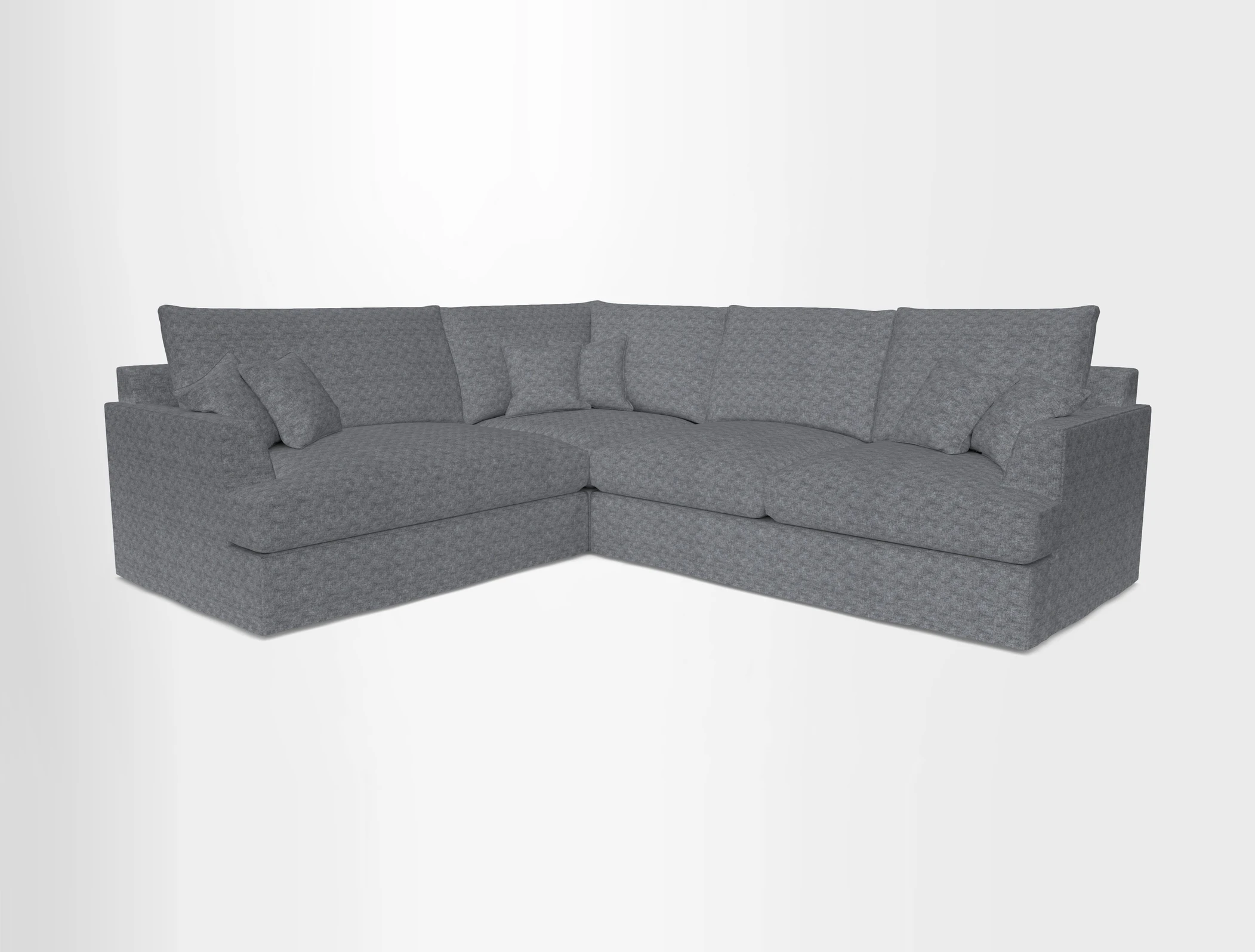 Slingsby Medium Fitted Cover Corner Unit RHF in Two Tone Plain Biscuit