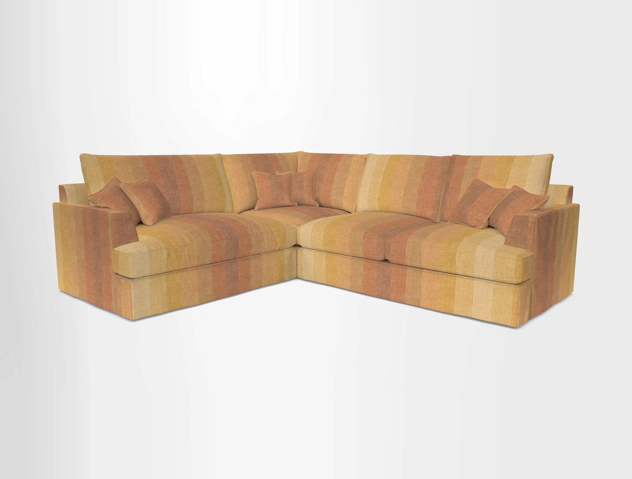 Slingsby Medium Fitted Cover Corner Unit RHF in Two Tone Plain Biscuit