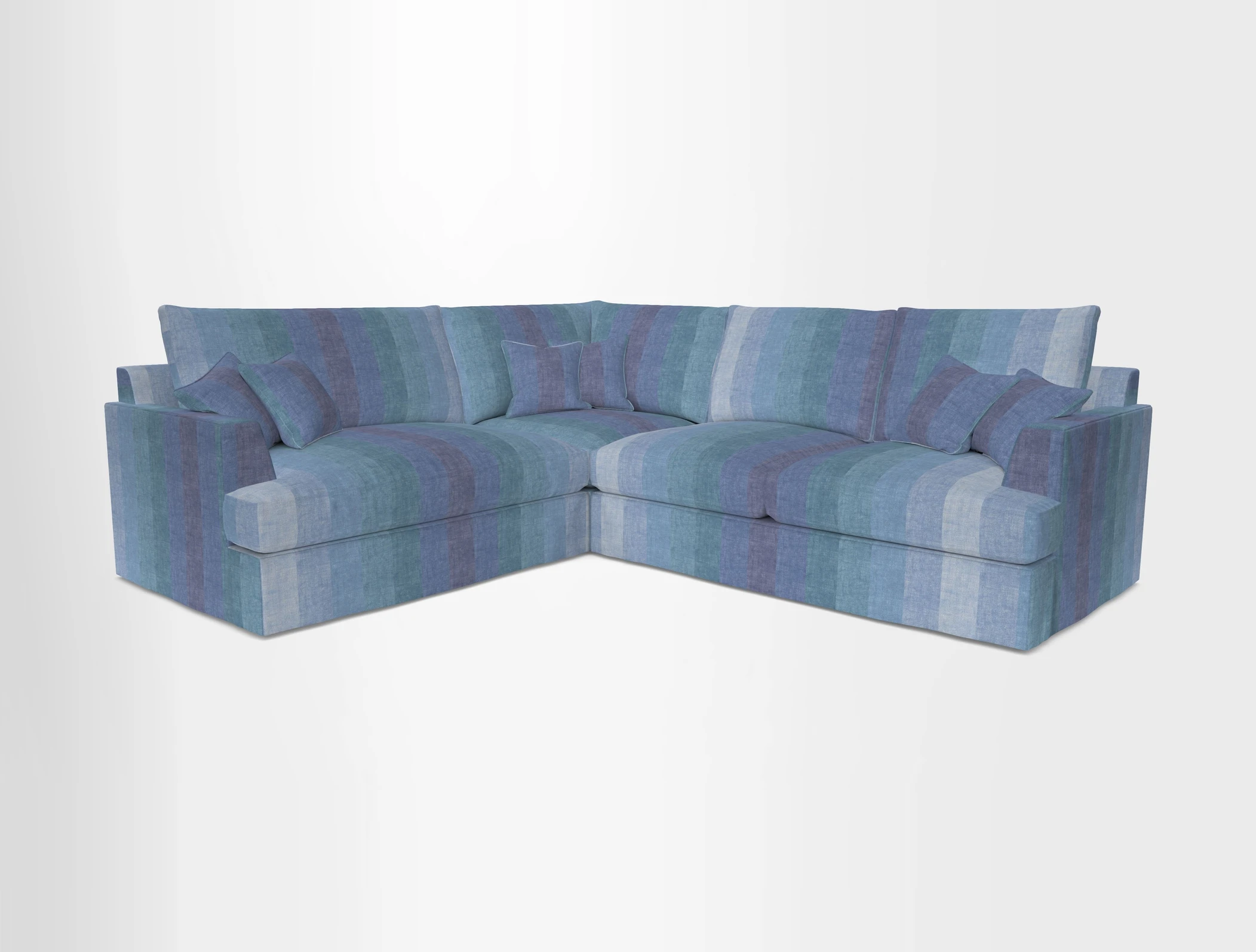 Slingsby Medium Fitted Cover Corner Unit RHF in Two Tone Plain Biscuit