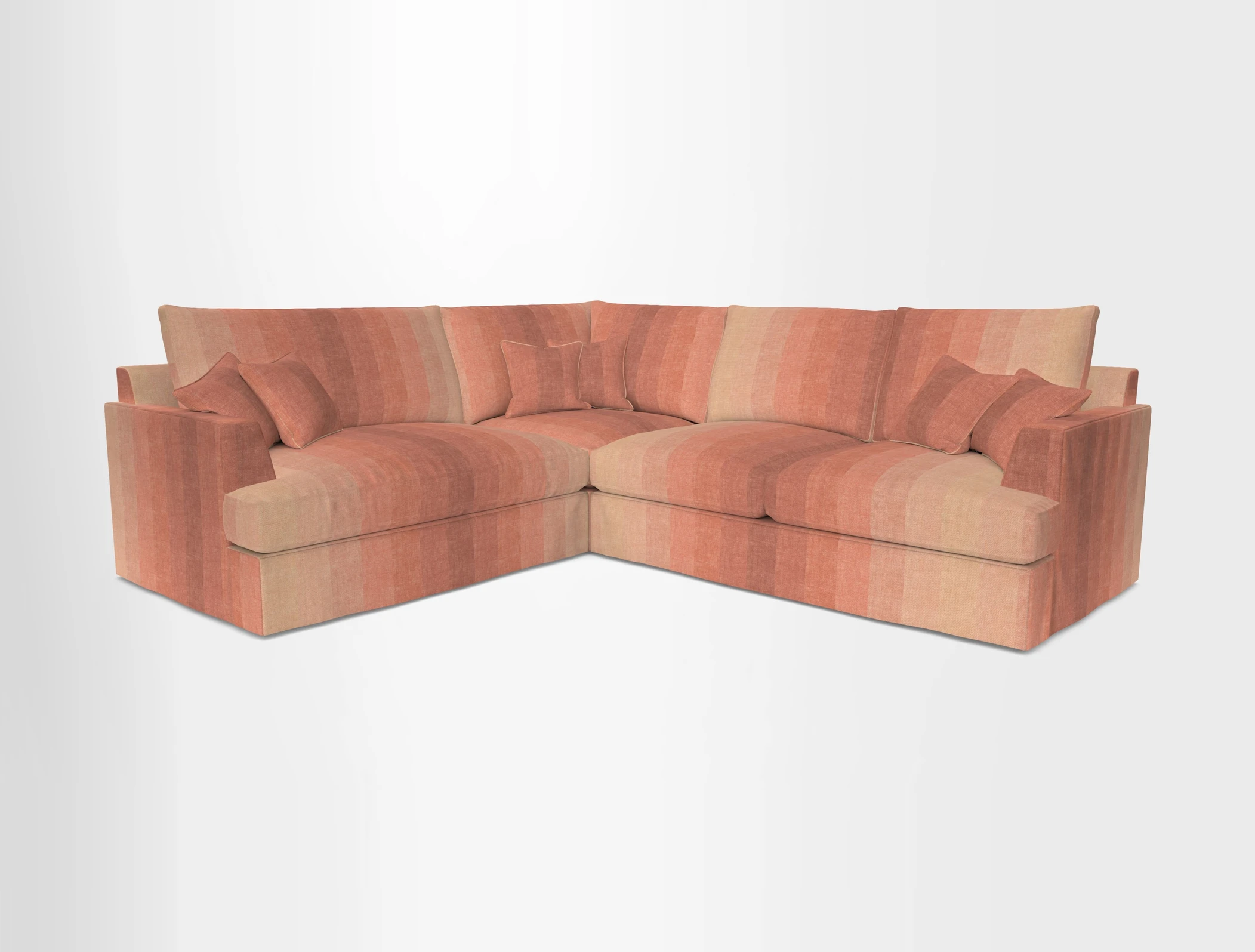 Slingsby Medium Fitted Cover Corner Unit RHF in Two Tone Plain Biscuit