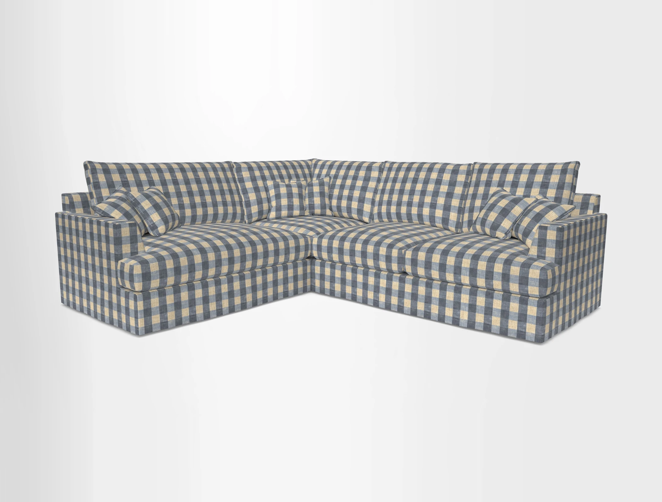 Slingsby Medium Fitted Cover Corner Unit RHF in Two Tone Plain Biscuit