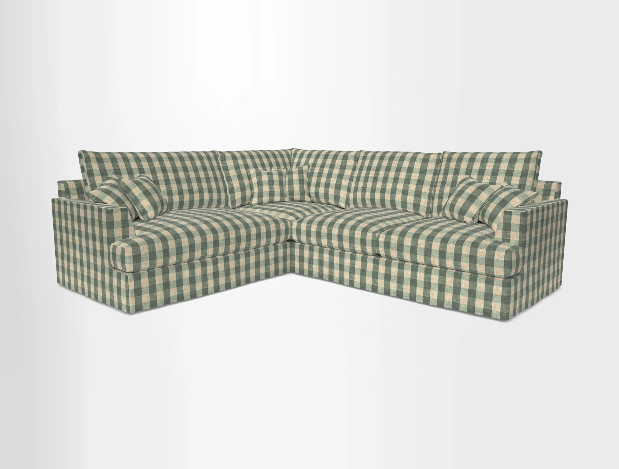 Slingsby Medium Fitted Cover Corner Unit RHF in Two Tone Plain Biscuit
