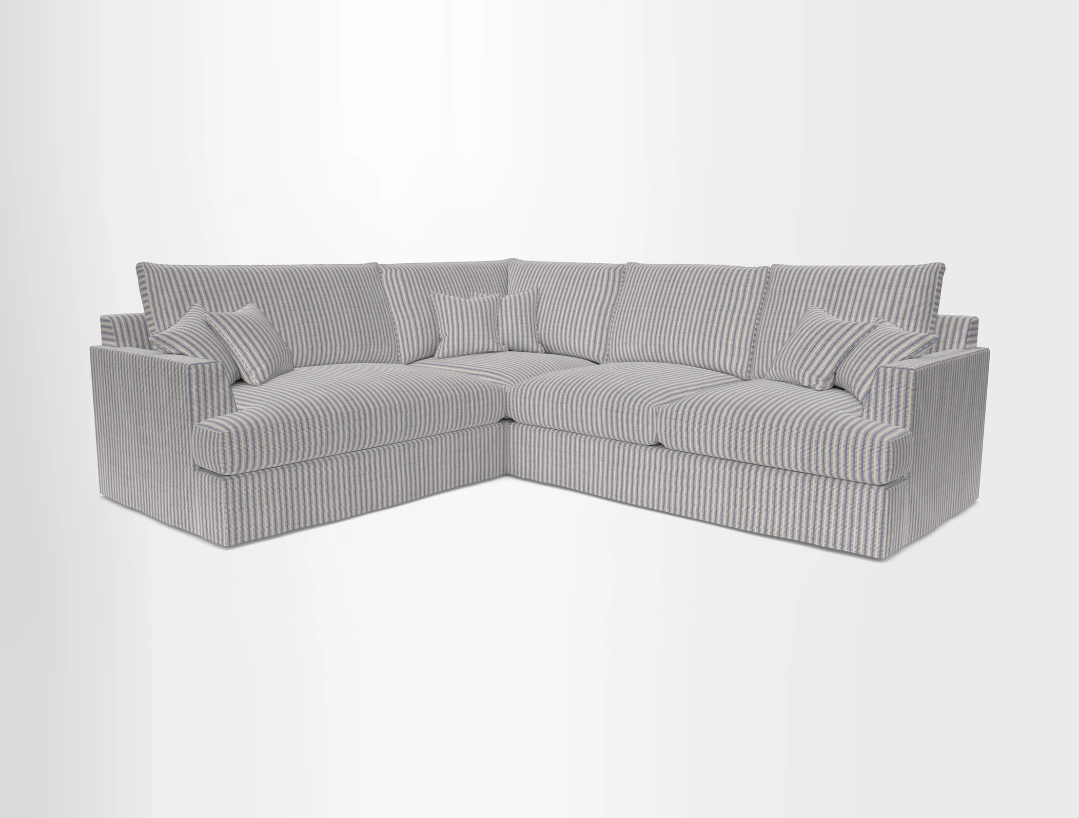 Slingsby Medium Fitted Cover Corner Unit RHF in Two Tone Plain Biscuit