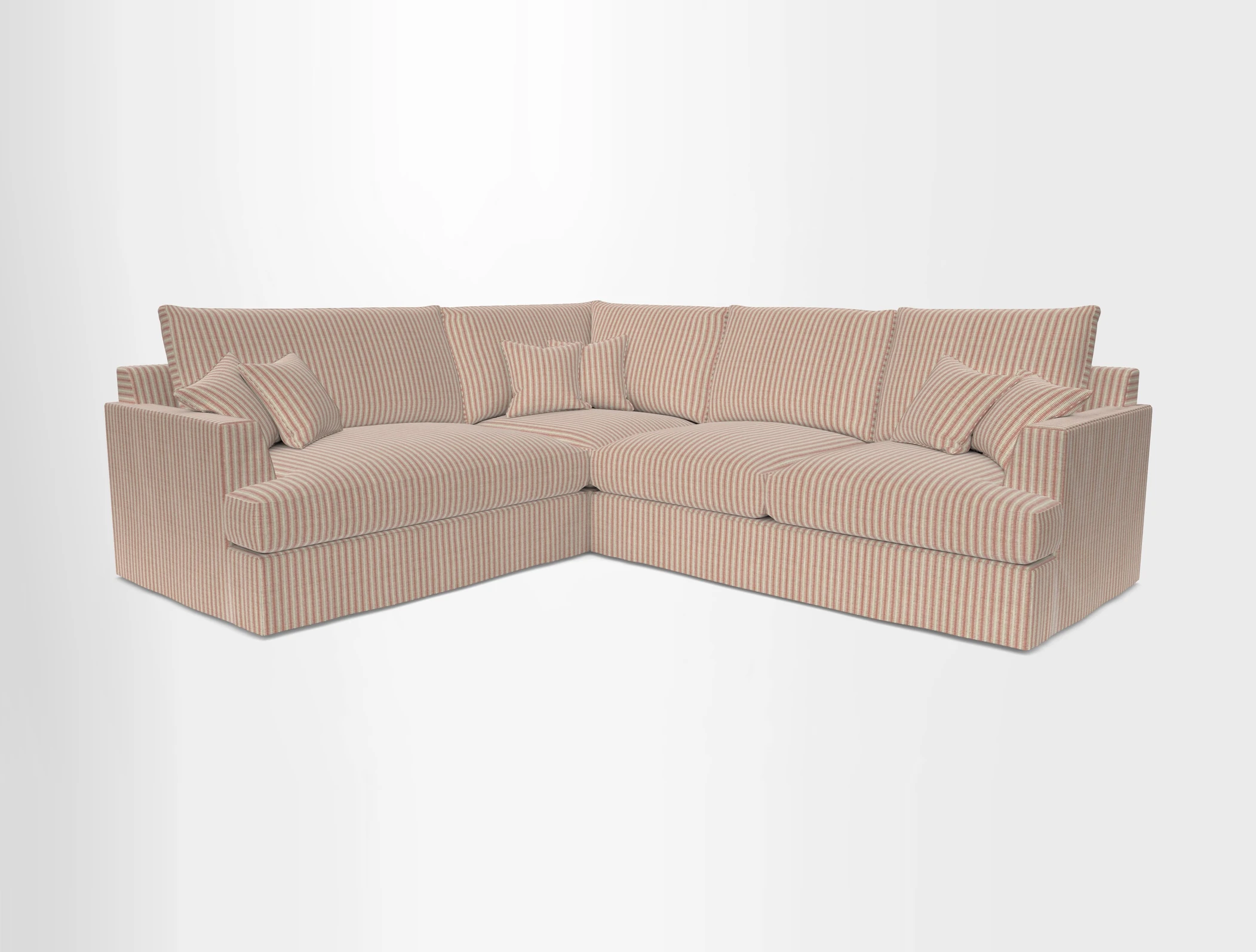 Slingsby Medium Fitted Cover Corner Unit RHF in Two Tone Plain Biscuit