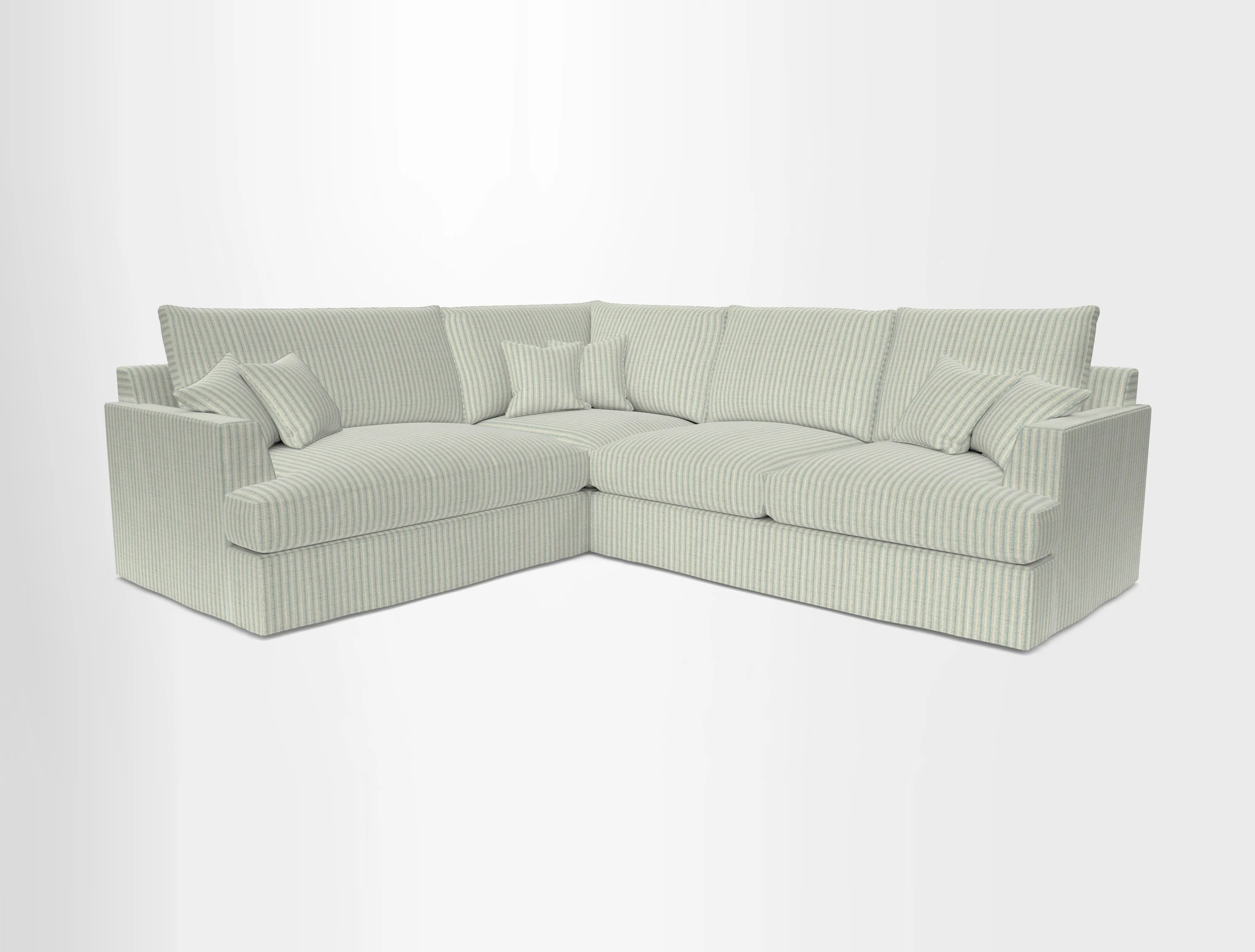 Slingsby Medium Fitted Cover Corner Unit RHF in Two Tone Plain Biscuit