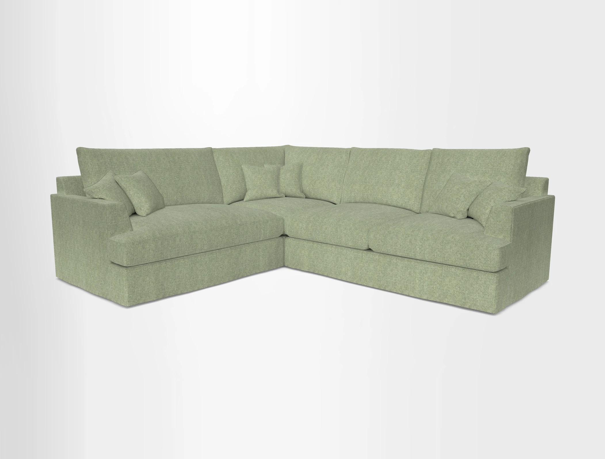 Slingsby Medium Fitted Cover Corner Unit RHF in Two Tone Plain Biscuit