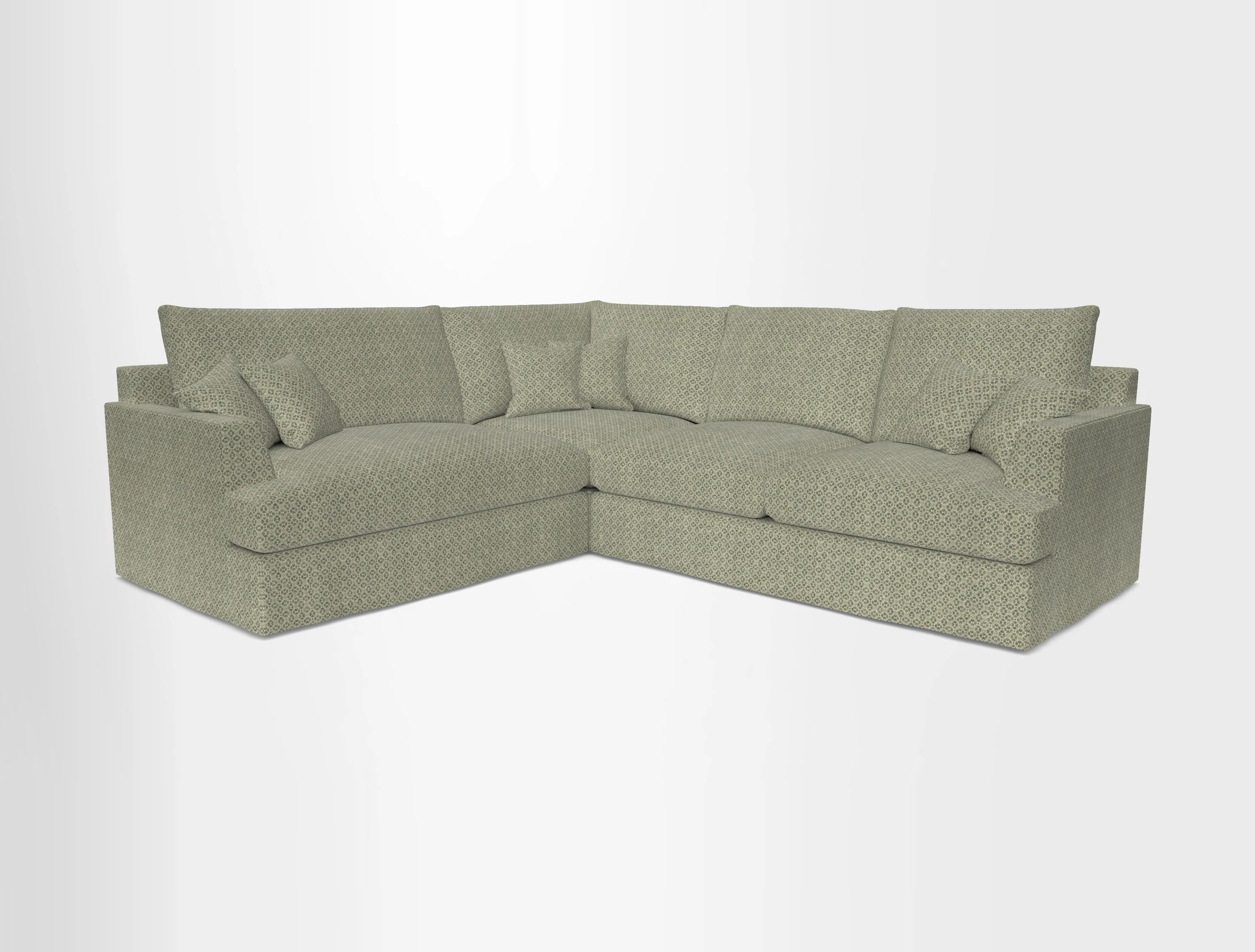 Slingsby Medium Fitted Cover Corner Unit RHF in Two Tone Plain Biscuit