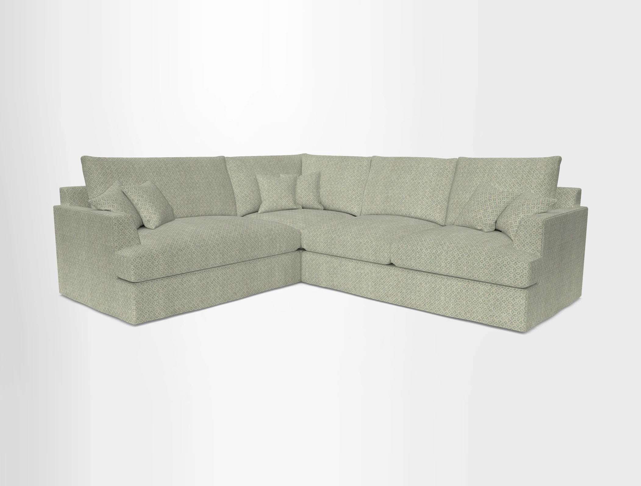 Slingsby Medium Fitted Cover Corner Unit RHF in Two Tone Plain Biscuit