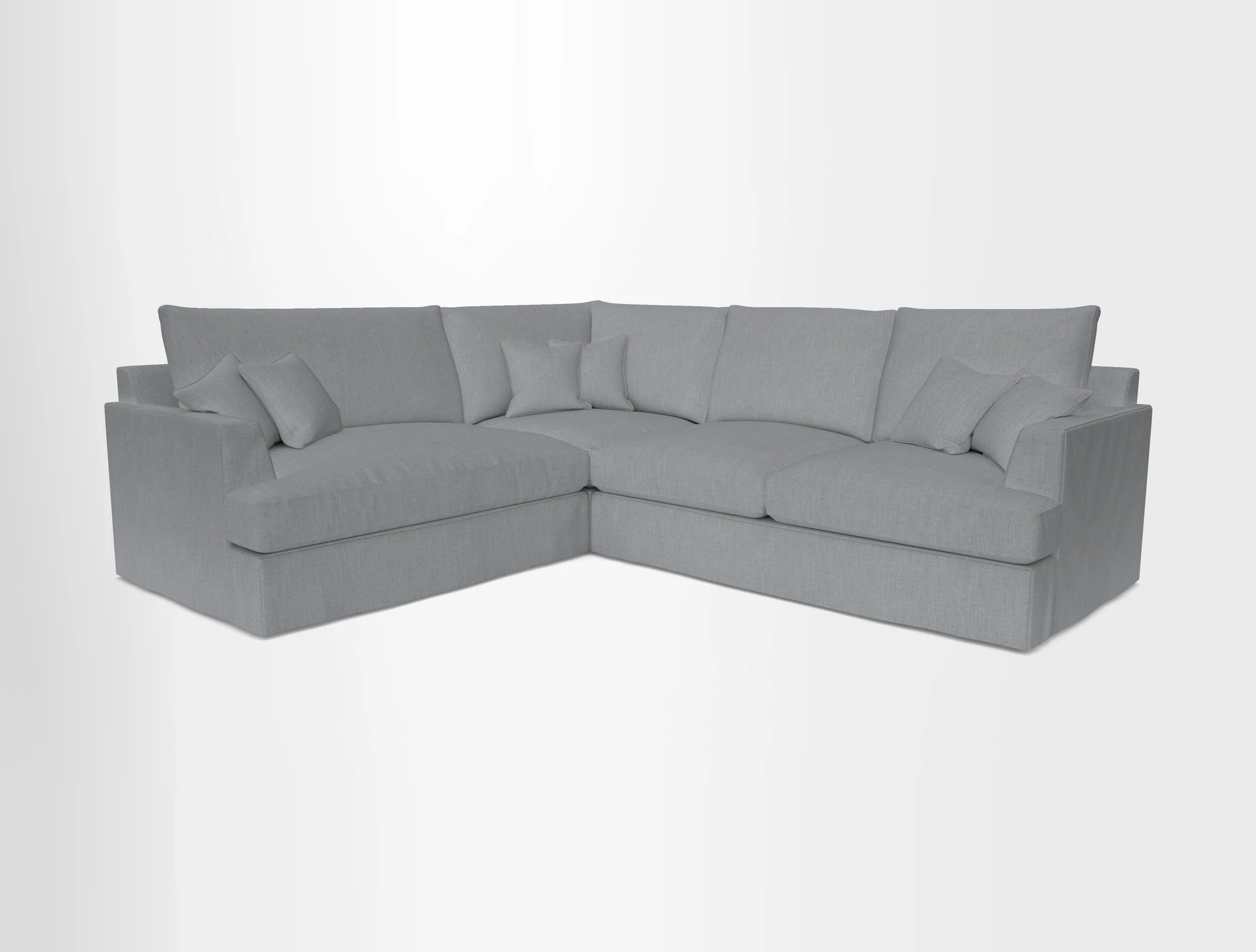 Slingsby Medium Fitted Cover Corner Unit RHF in Two Tone Plain Biscuit