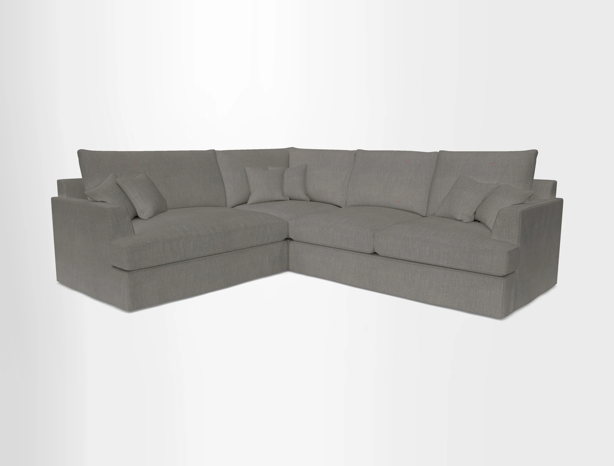 Slingsby Medium Fitted Cover Corner Unit RHF in Two Tone Plain Biscuit