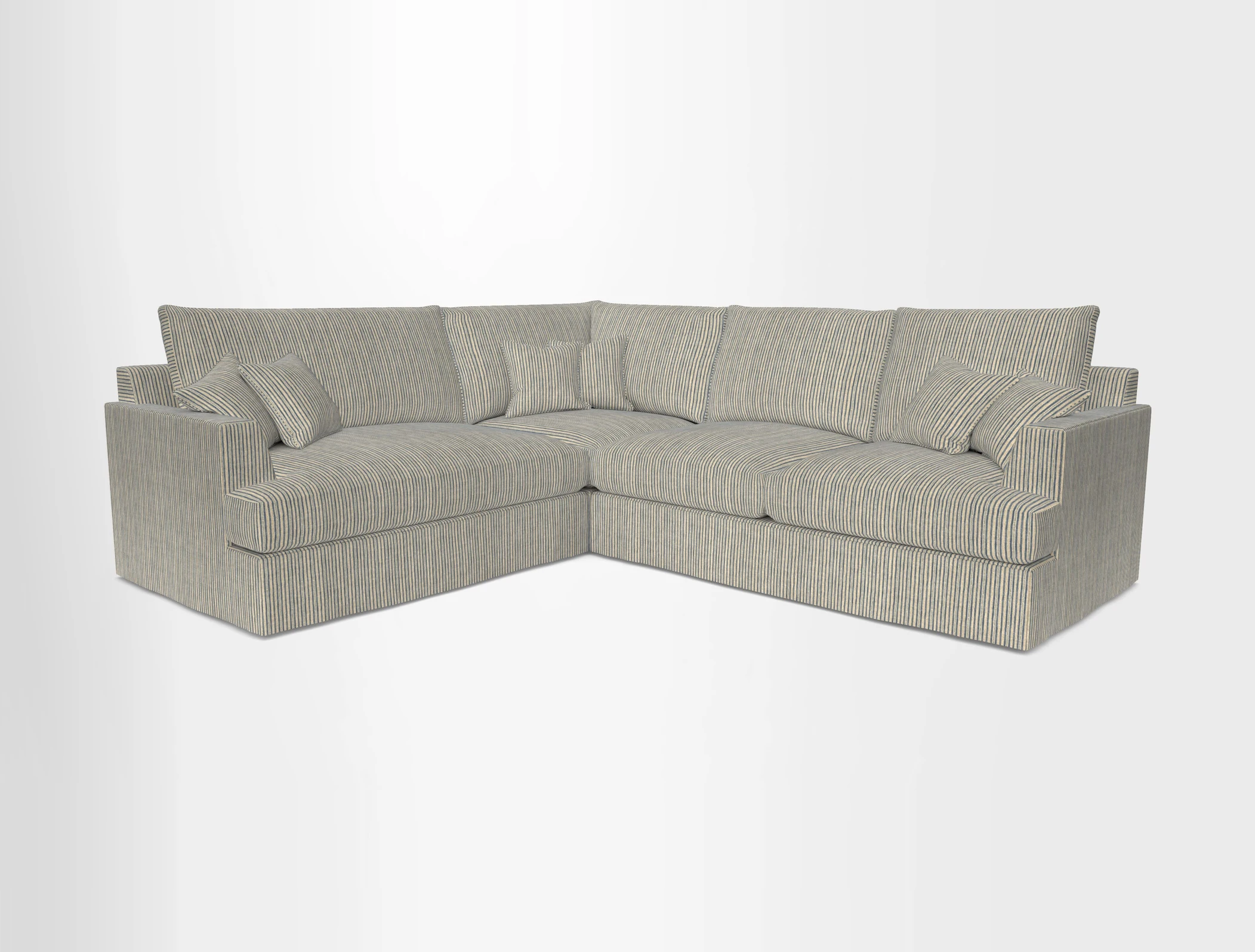 Slingsby Medium Fitted Cover Corner Unit RHF in Two Tone Plain Biscuit