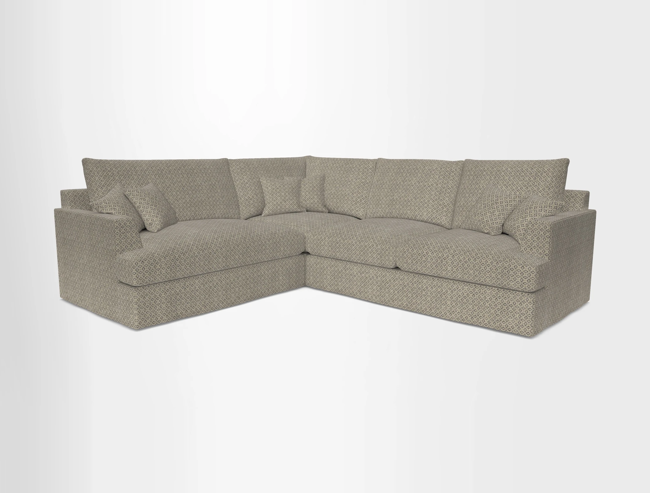 Slingsby Medium Fitted Cover Corner Unit RHF in Two Tone Plain Biscuit