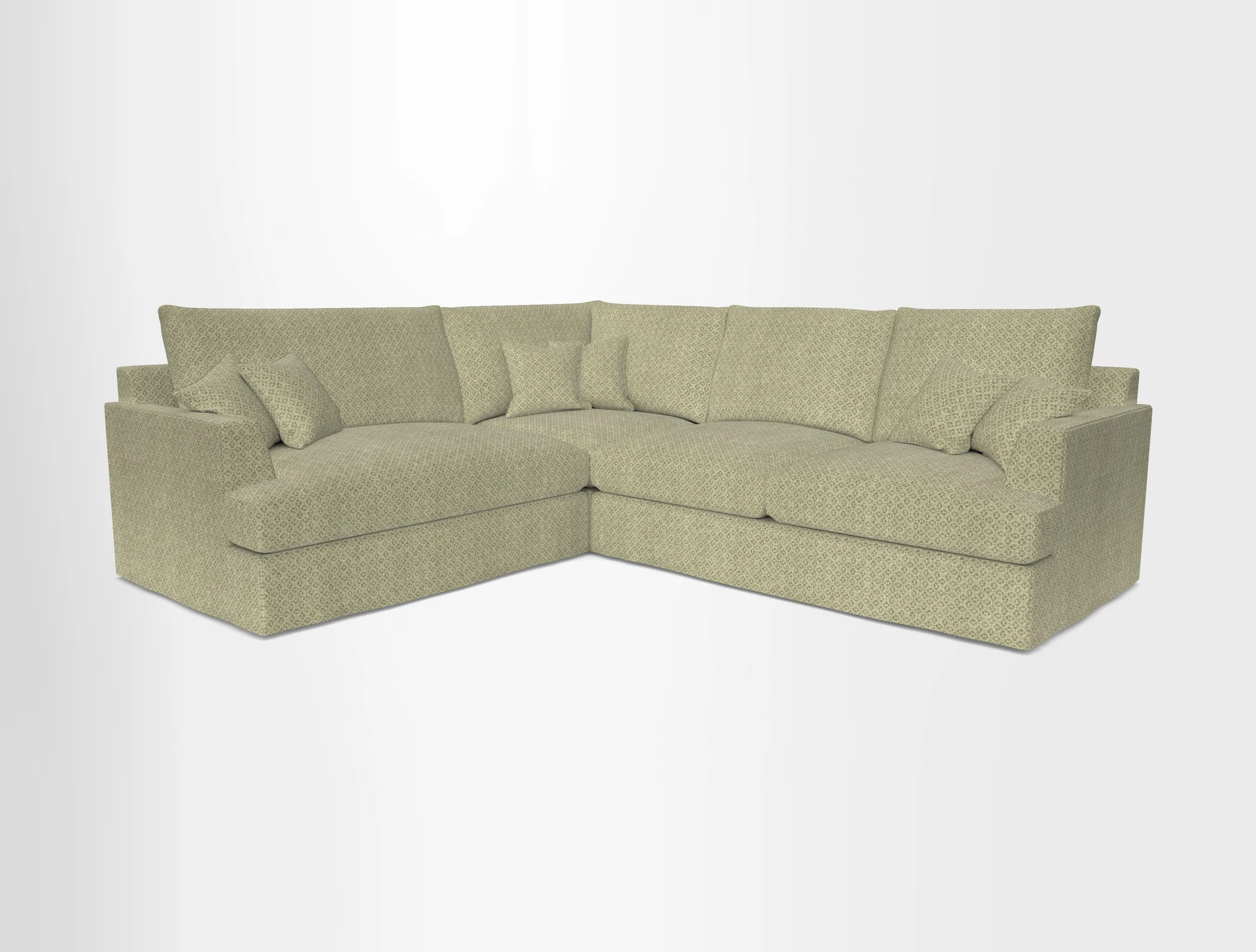 Slingsby Medium Fitted Cover Corner Unit RHF in Two Tone Plain Biscuit