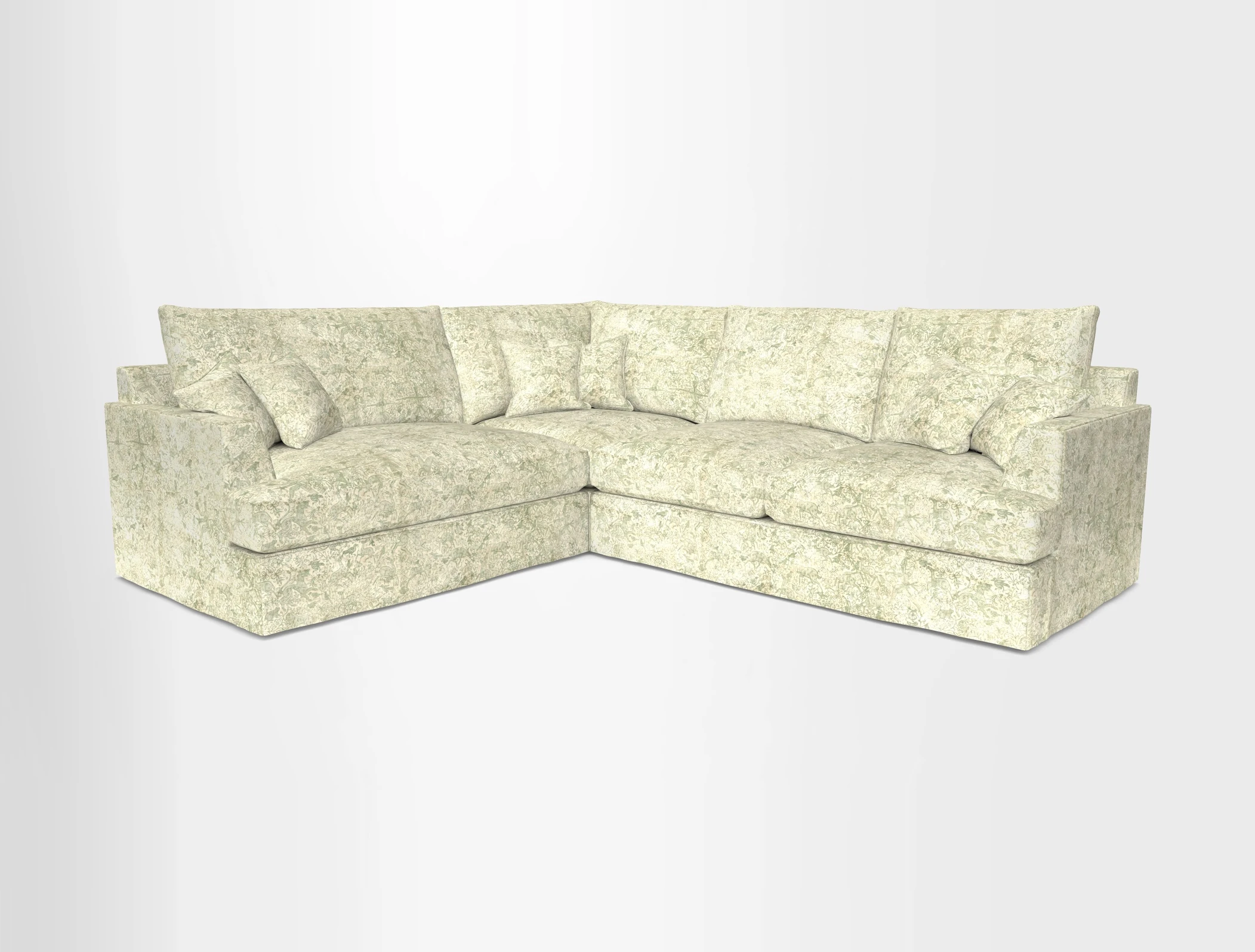 Slingsby Medium Fitted Cover Corner Unit RHF in Two Tone Plain Biscuit