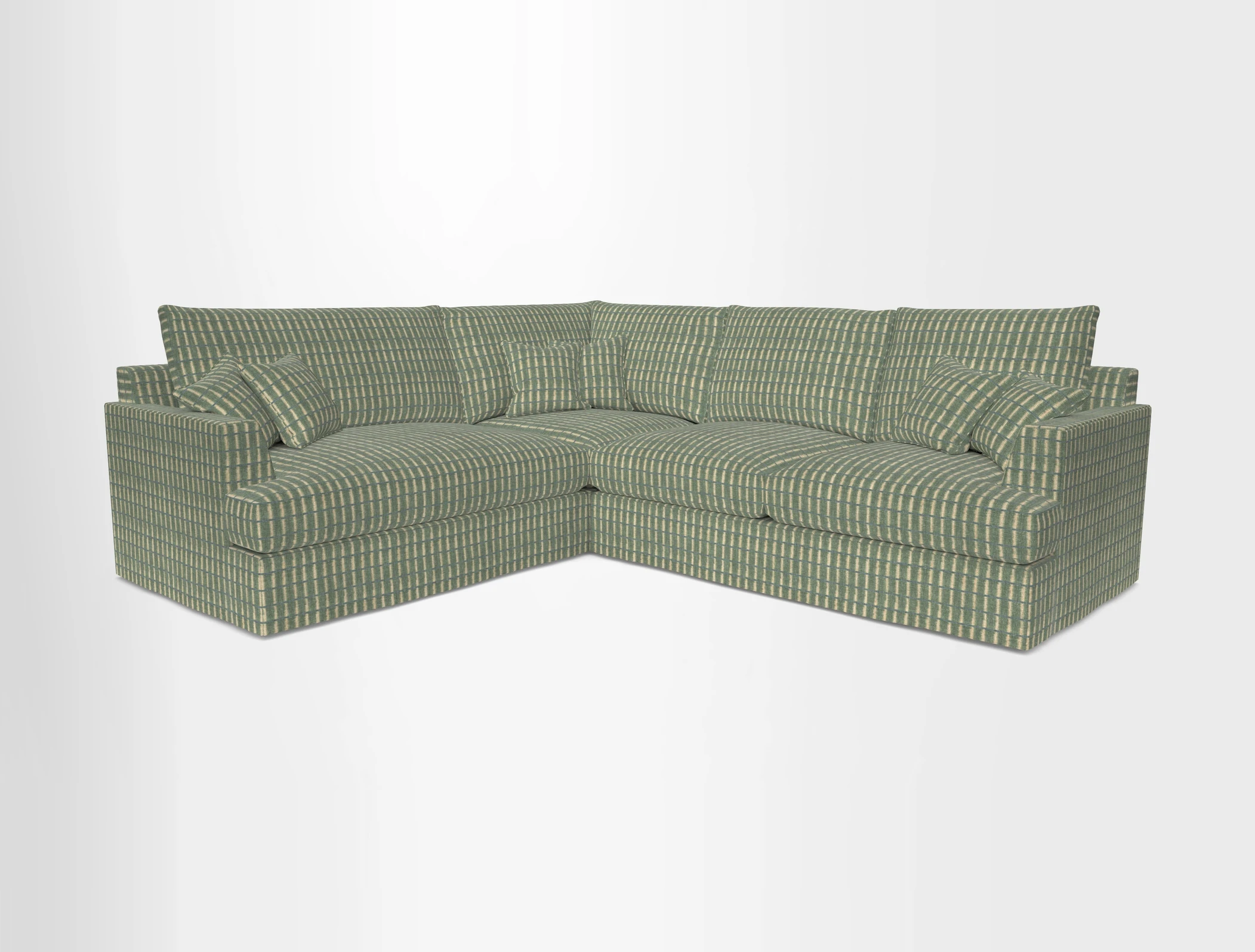 Slingsby Medium Fitted Cover Corner Unit RHF in Two Tone Plain Biscuit