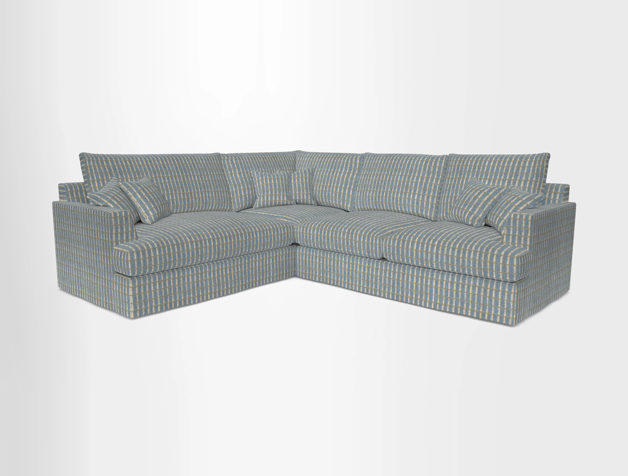 Slingsby Medium Fitted Cover Corner Unit RHF in Two Tone Plain Biscuit