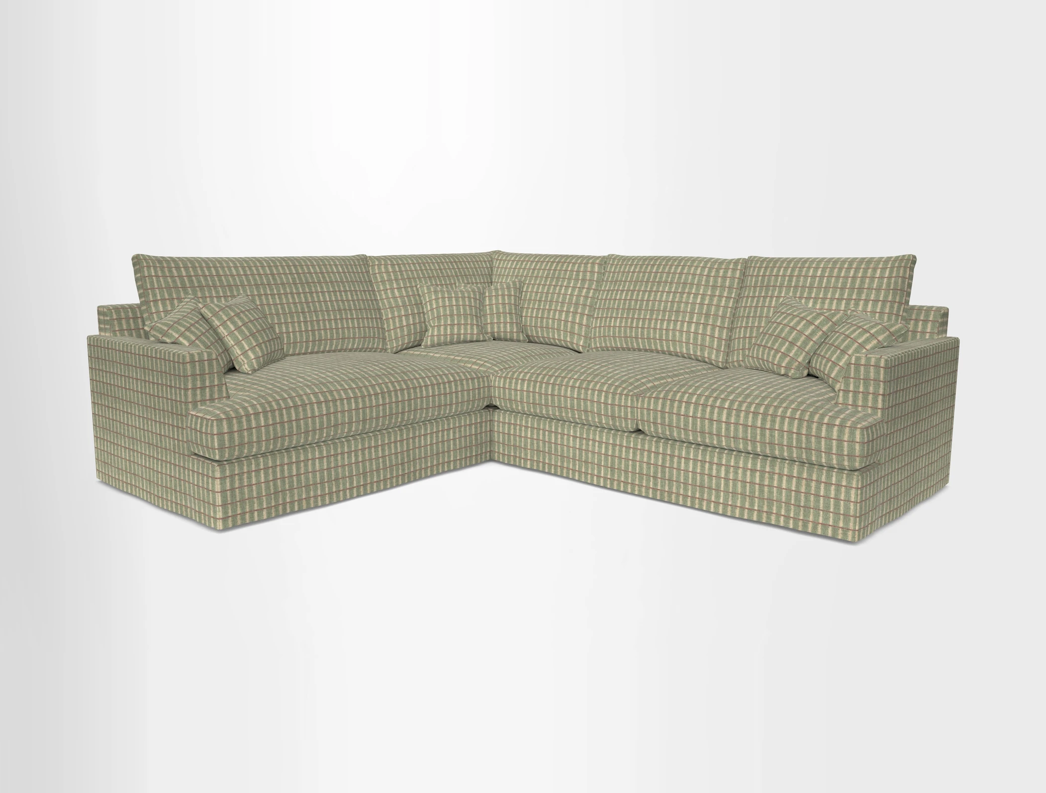 Slingsby Medium Fitted Cover Corner Unit RHF in Two Tone Plain Biscuit
