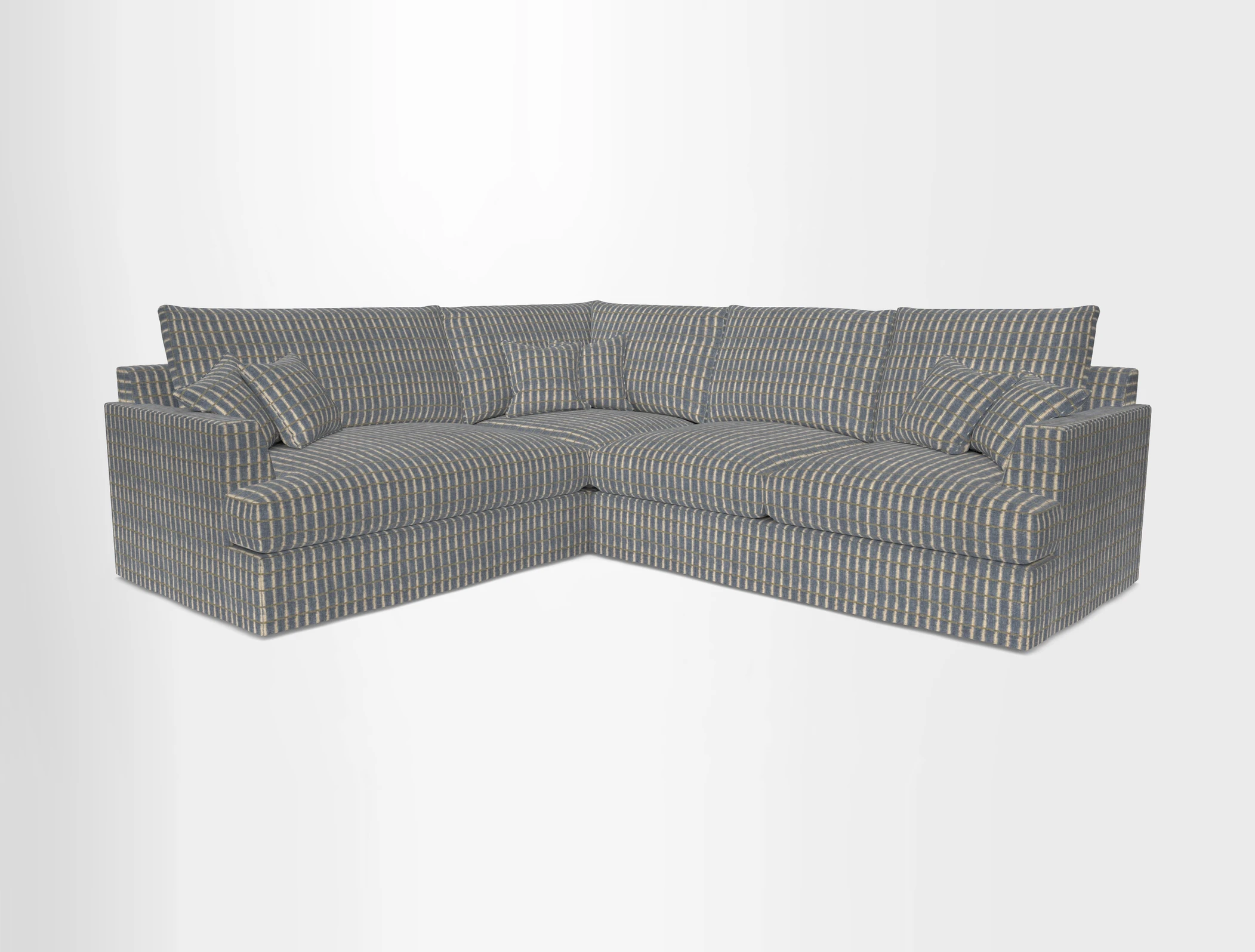 Slingsby Medium Fitted Cover Corner Unit RHF in Two Tone Plain Biscuit