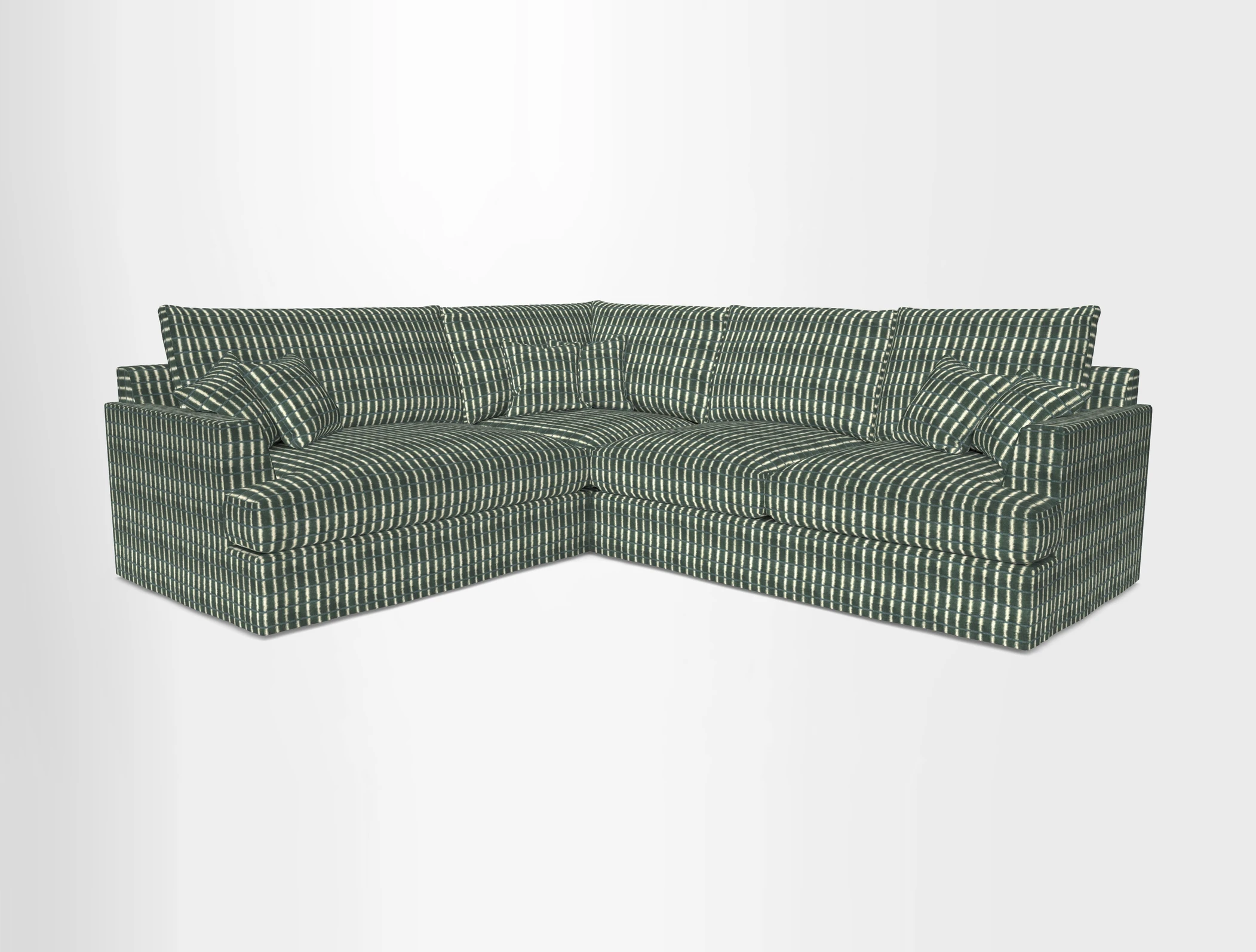 Slingsby Medium Fitted Cover Corner Unit RHF in Two Tone Plain Biscuit