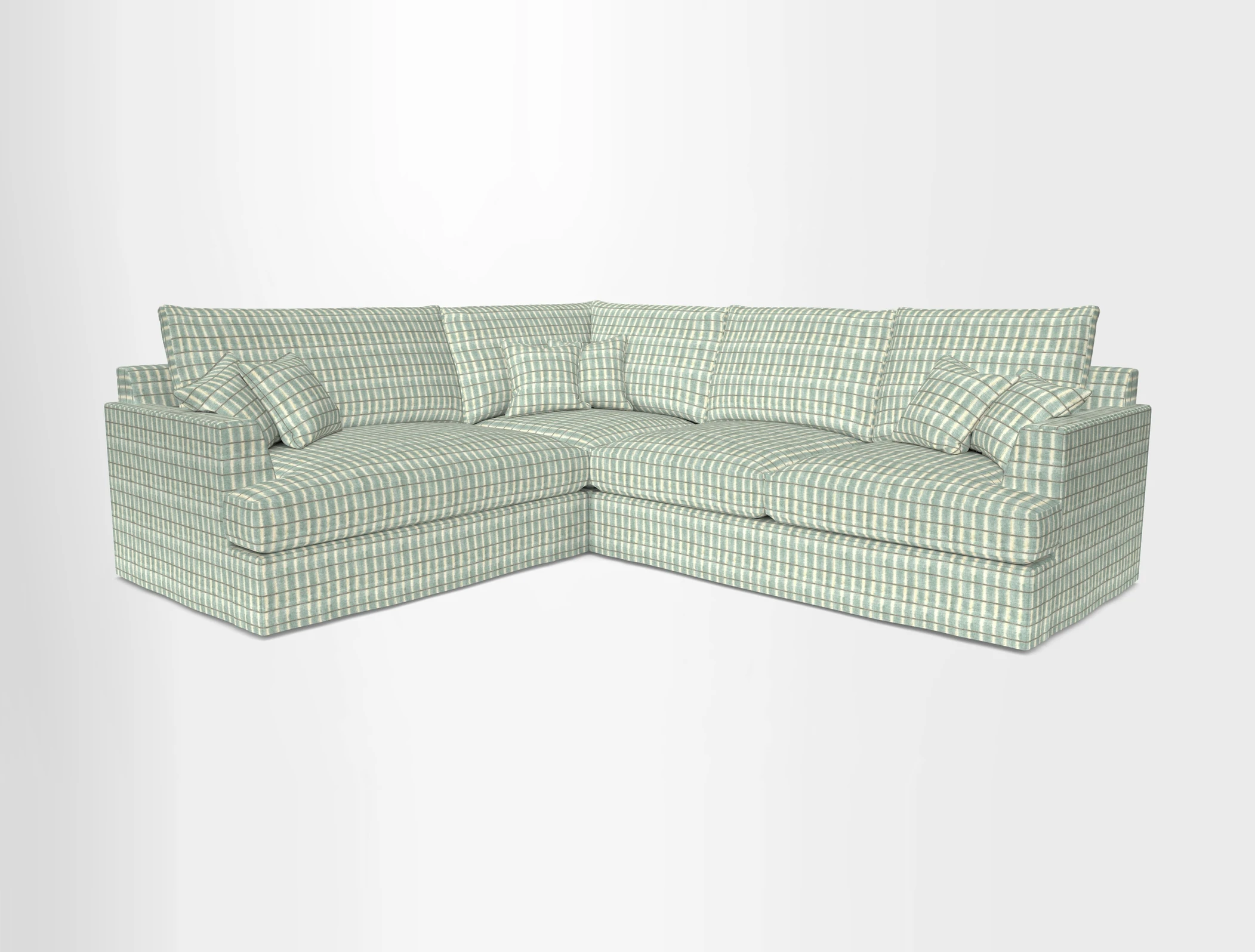 Slingsby Medium Fitted Cover Corner Unit RHF in Two Tone Plain Biscuit