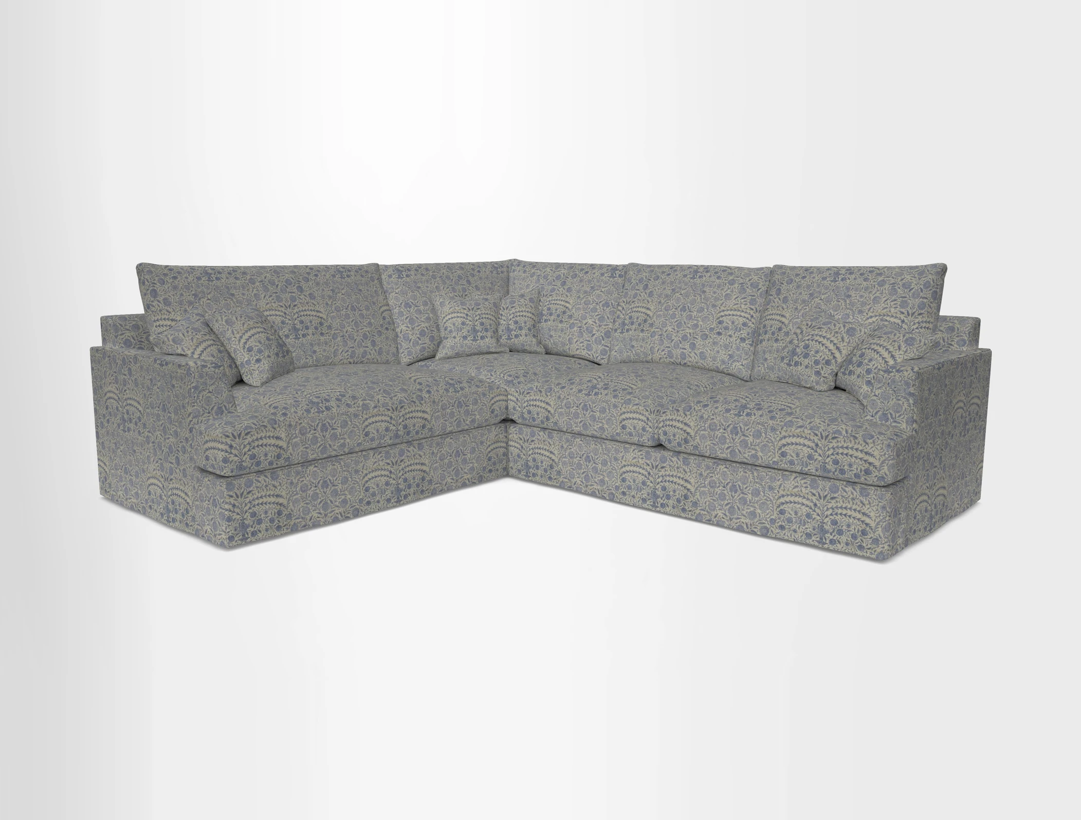 Slingsby Medium Fitted Cover Corner Unit RHF in Two Tone Plain Biscuit