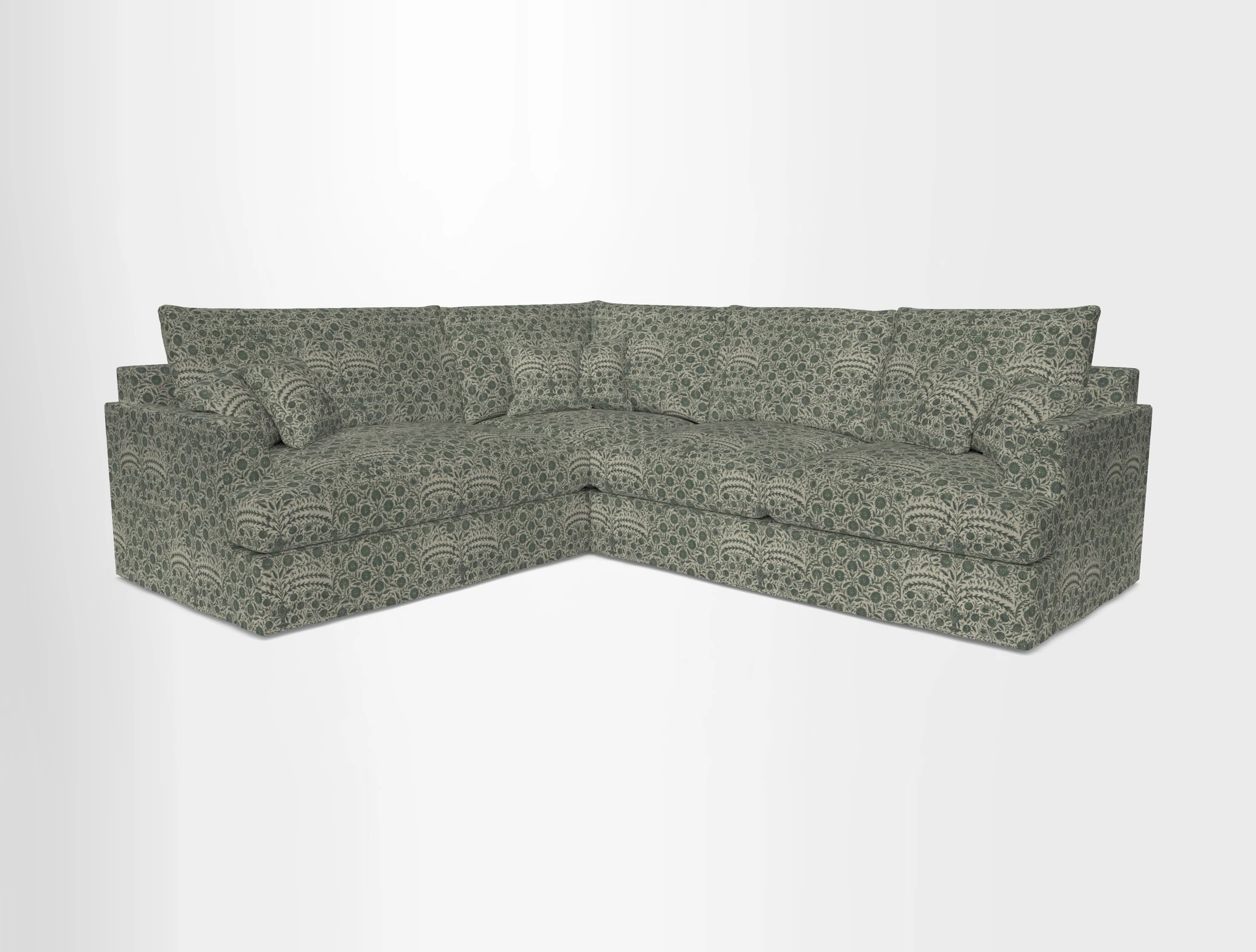 Slingsby Medium Fitted Cover Corner Unit RHF in Two Tone Plain Biscuit