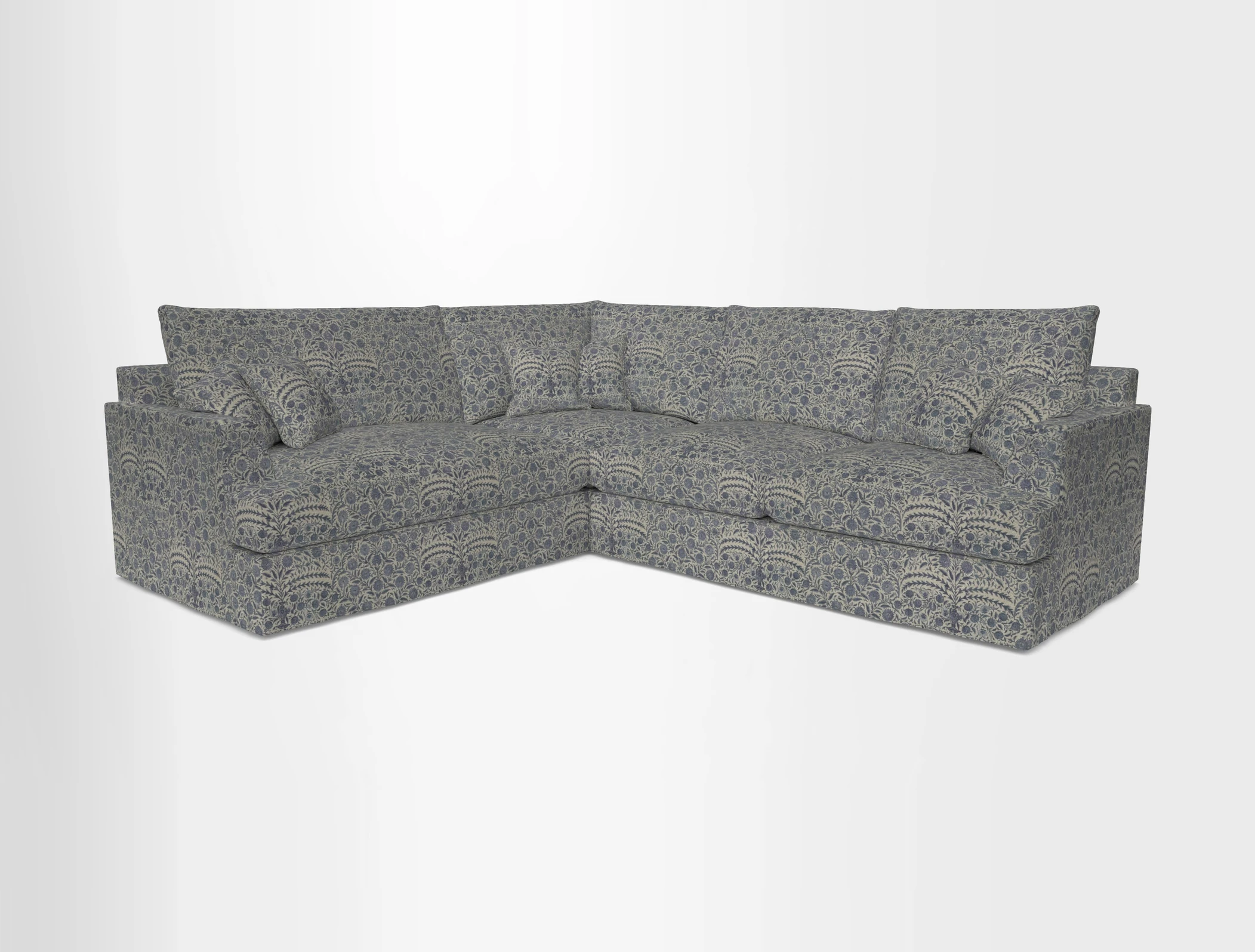 Slingsby Medium Fitted Cover Corner Unit RHF in Two Tone Plain Biscuit