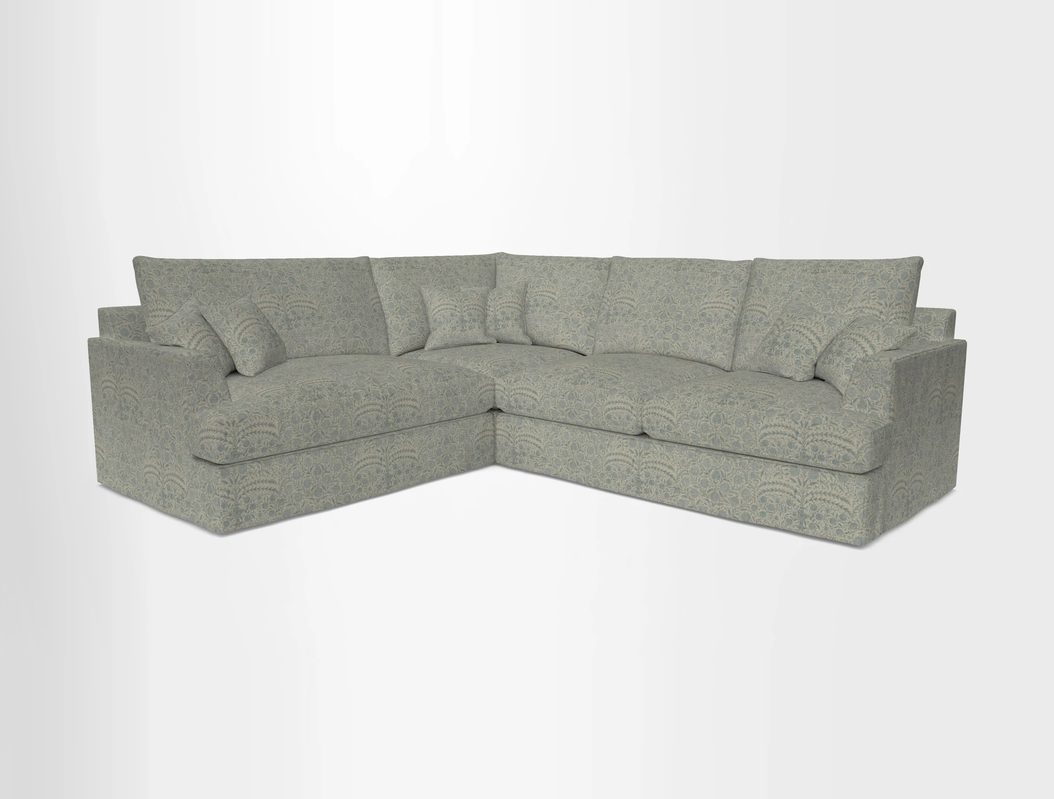 Slingsby Medium Fitted Cover Corner Unit RHF in Two Tone Plain Biscuit
