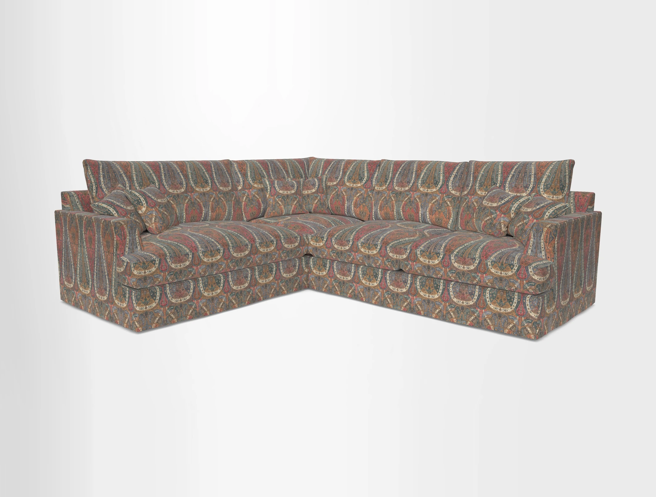 Slingsby Medium Fitted Cover Corner Unit RHF in Two Tone Plain Biscuit
